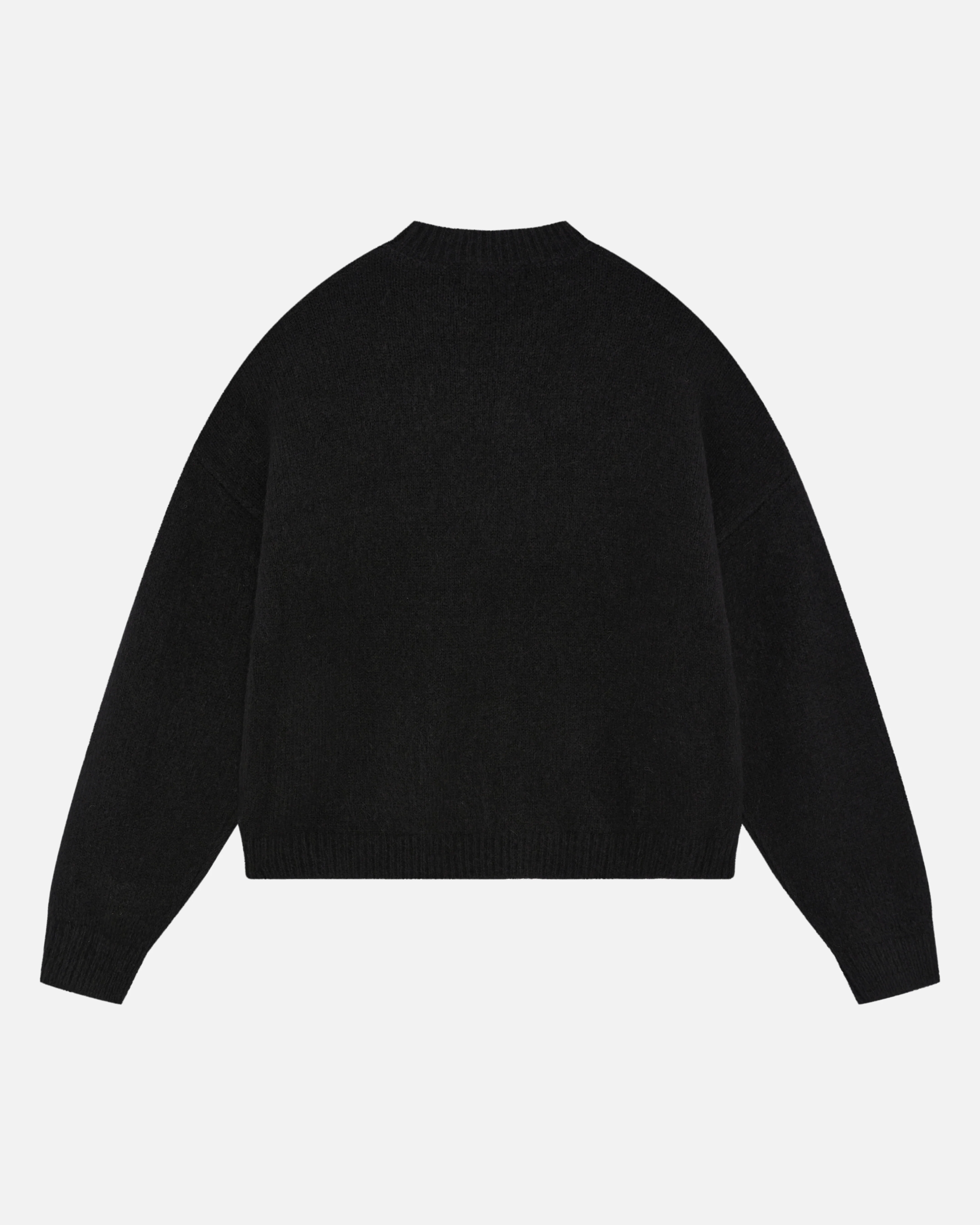 ALPACA KNIT JUMPER - BLACK - Image 2