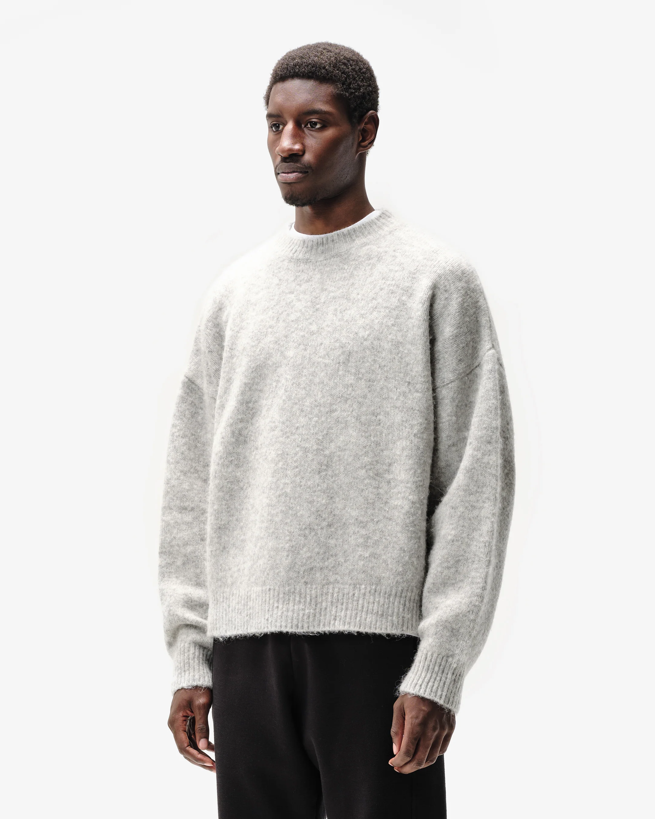 ALPACA KNIT JUMPER - GREY - Image 4