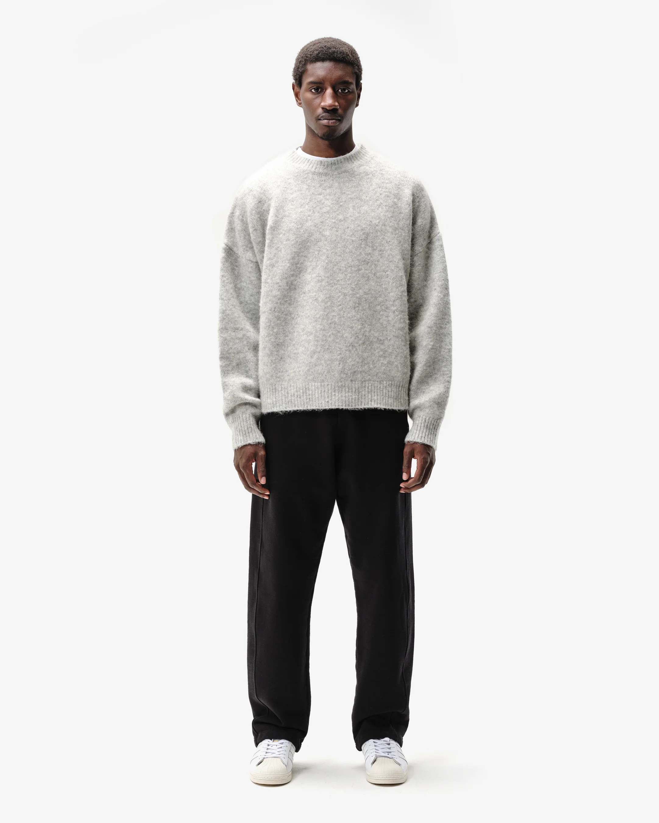 ALPACA KNIT JUMPER - GREY - Image 5