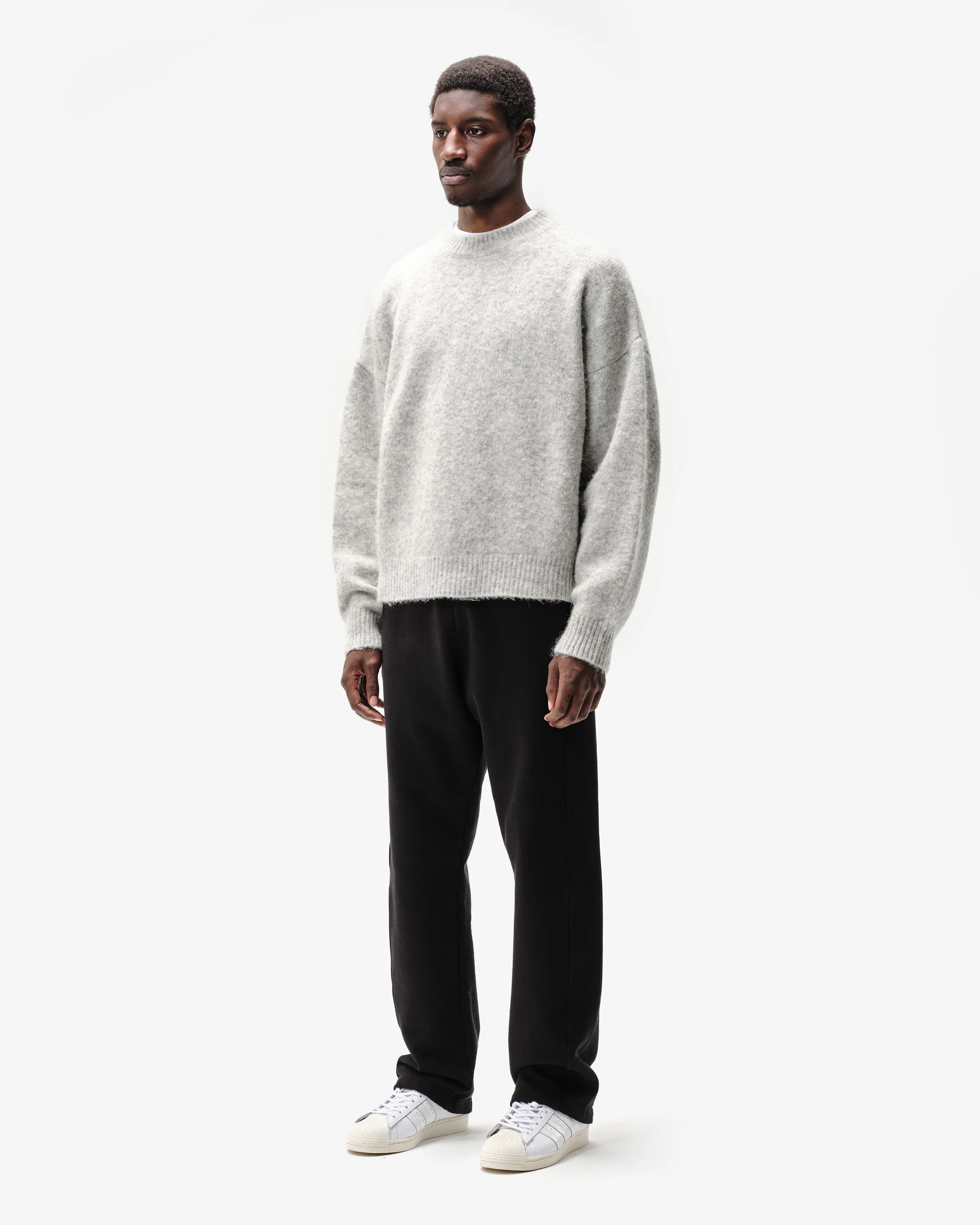 ALPACA KNIT JUMPER - GREY - Image 6