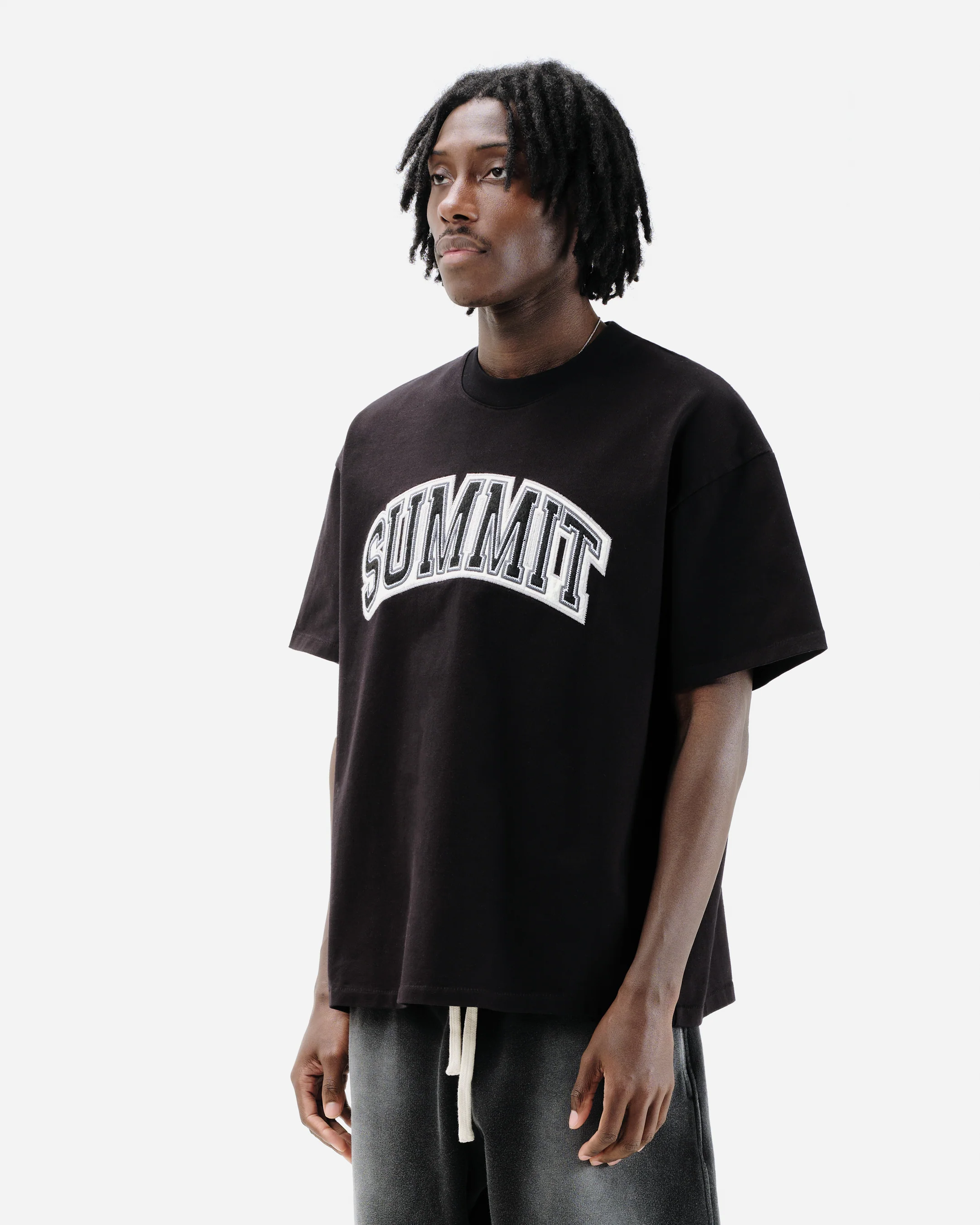 APPLIQUE T-SHIRT - BLACK - Image 3