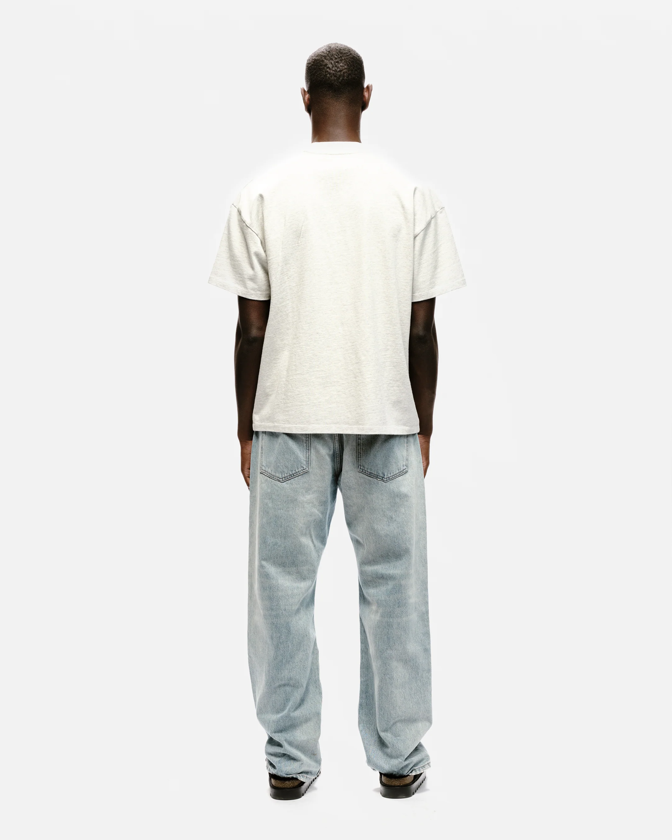 APPLIQUE T-SHIRT - MARL GREY - Image 4