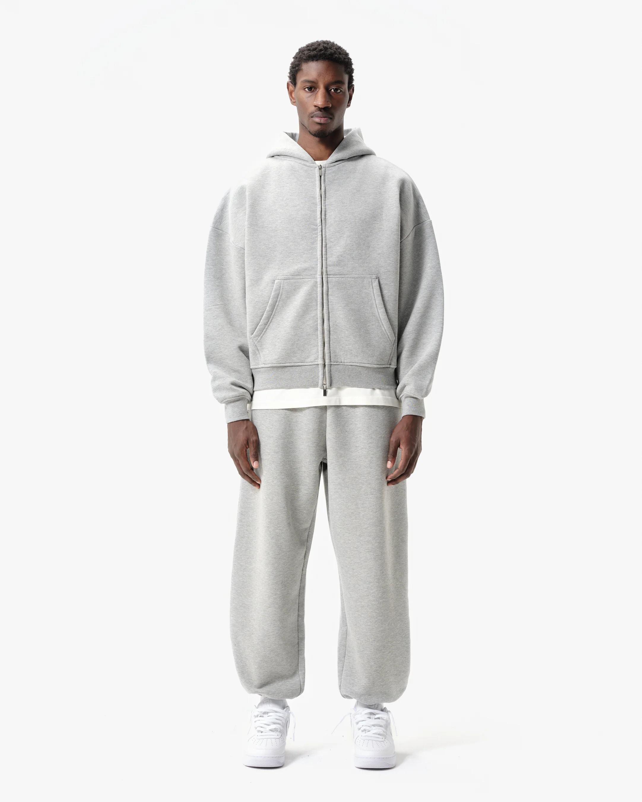 BUBBLE FIT SWEATPANTS - MARL GREY - Image 4