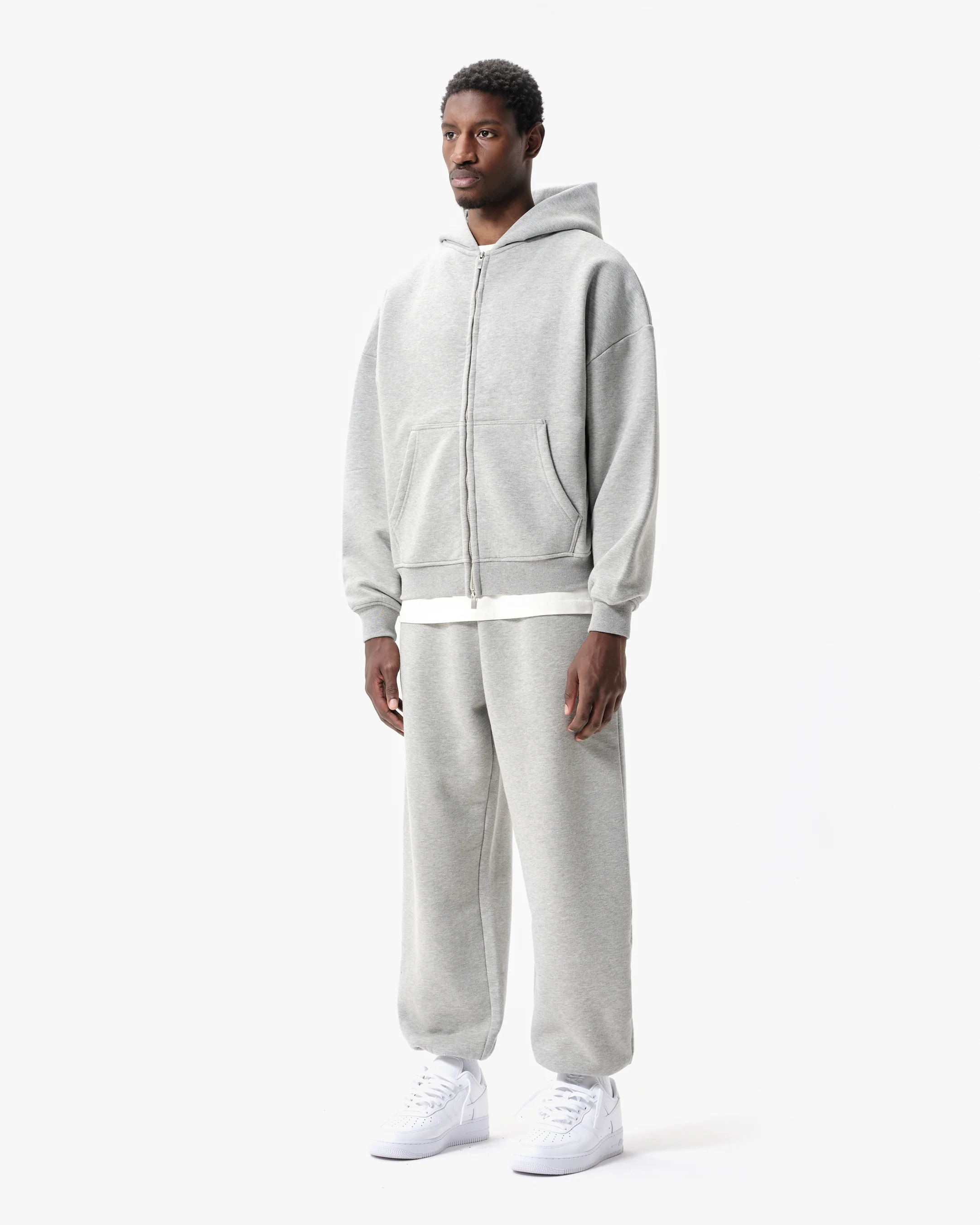 BUBBLE FIT SWEATPANTS - MARL GREY - Image 5