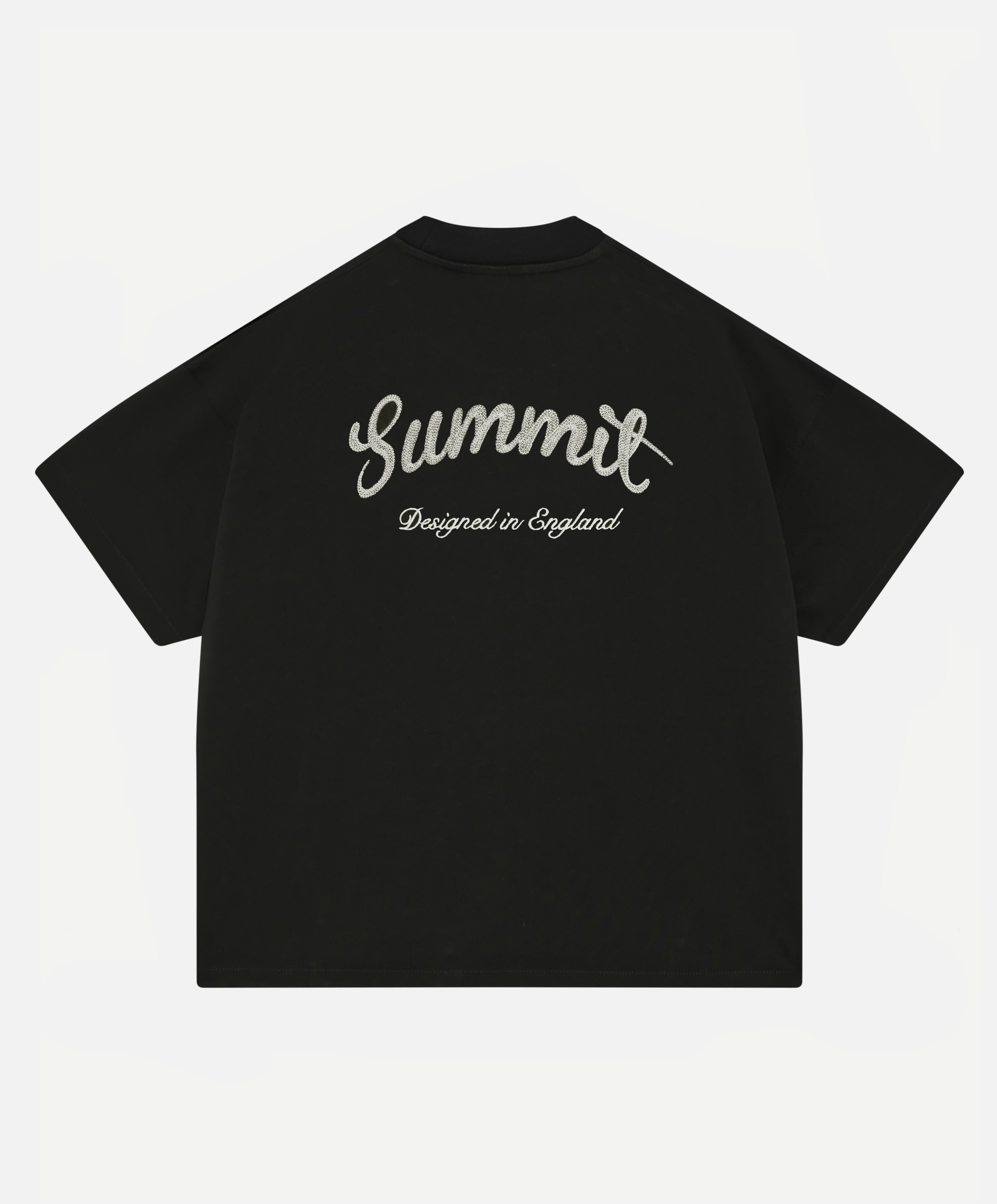 CHAINSTITCH T-SHIRT - BLACK