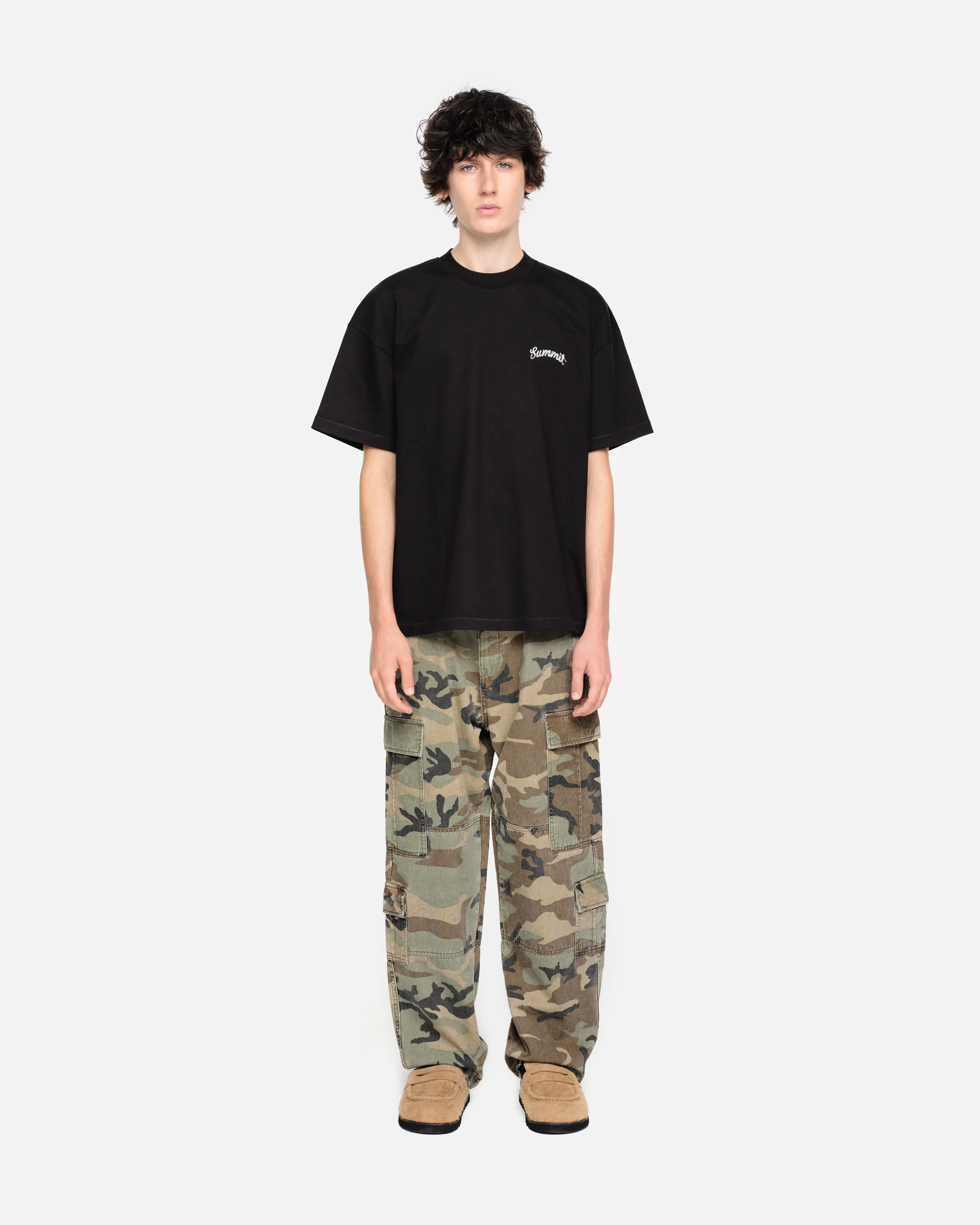CHAINSTITCH T-SHIRT - BLACK - Image 3