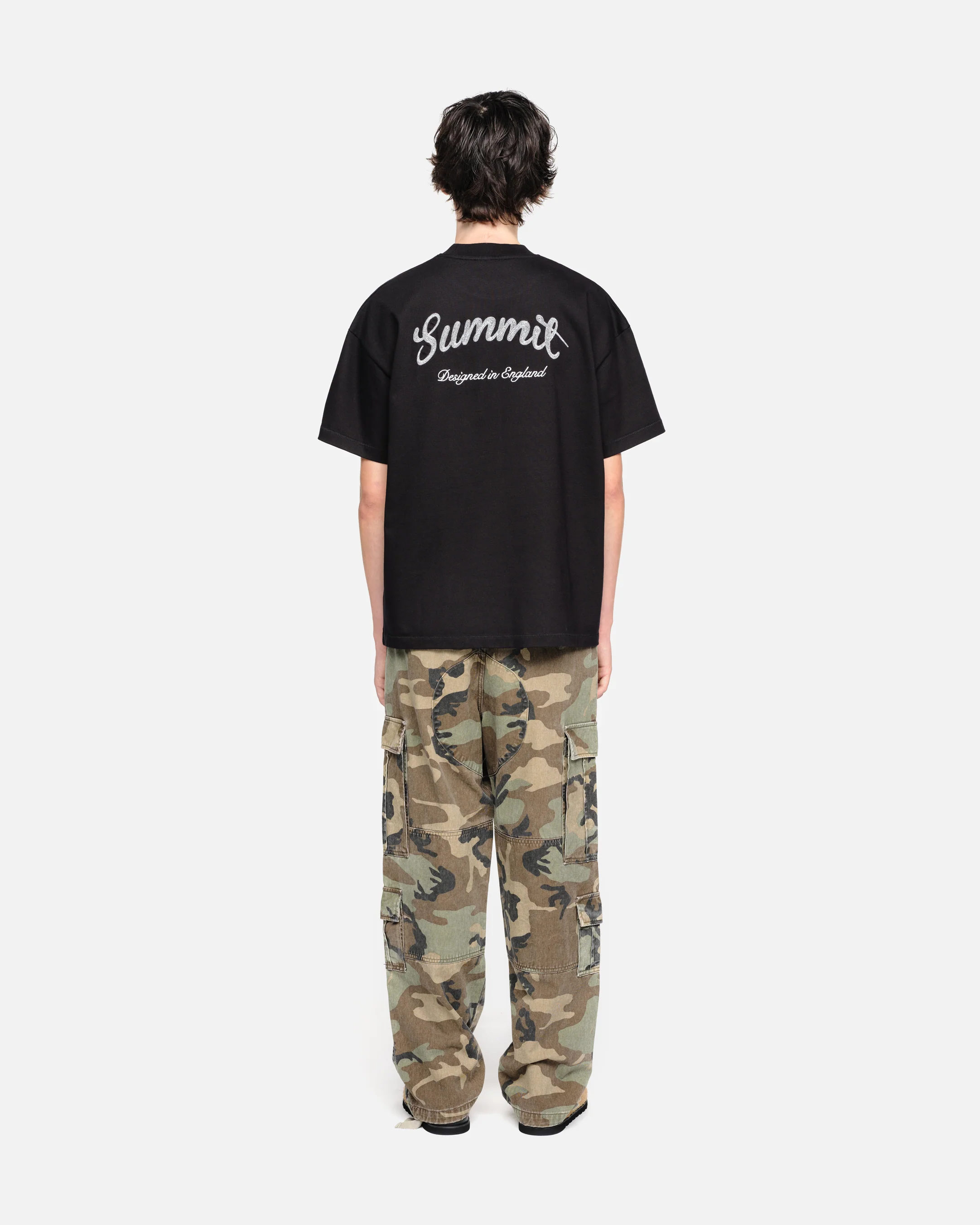 CHAINSTITCH T-SHIRT - BLACK - Image 5