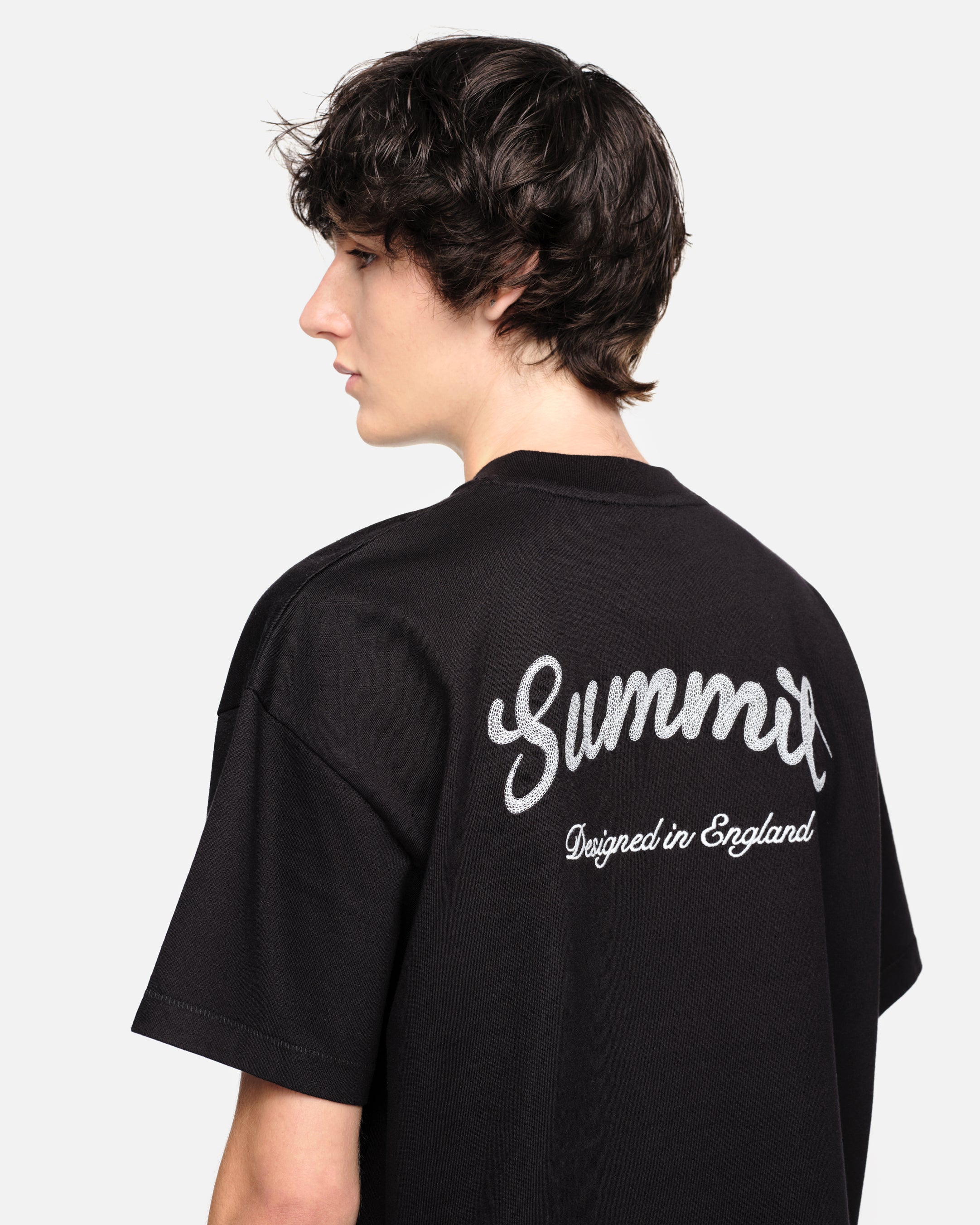 CHAINSTITCH T-SHIRT - BLACK - Image 7