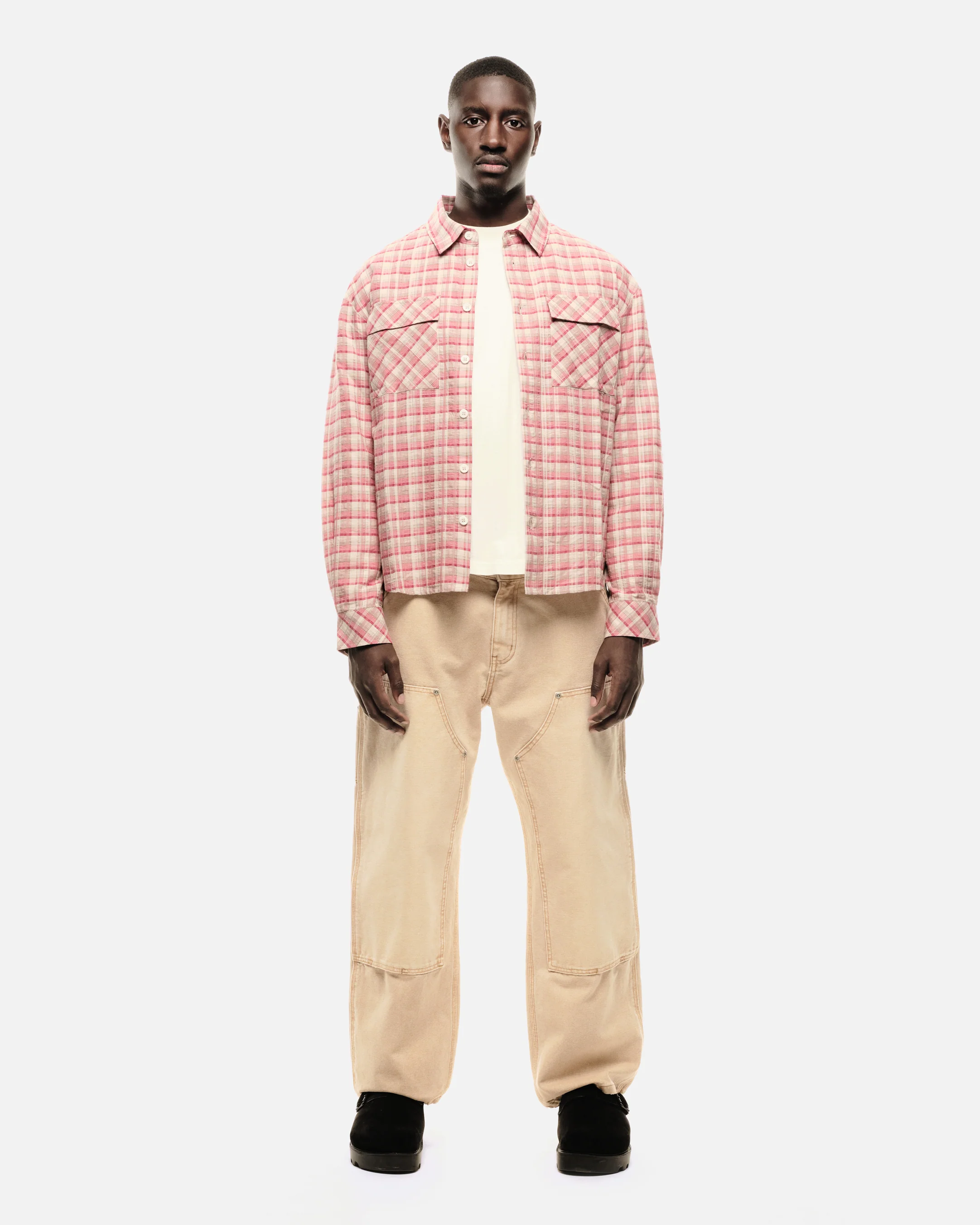 CHECK SHIRT - CRIMSON - Image 3