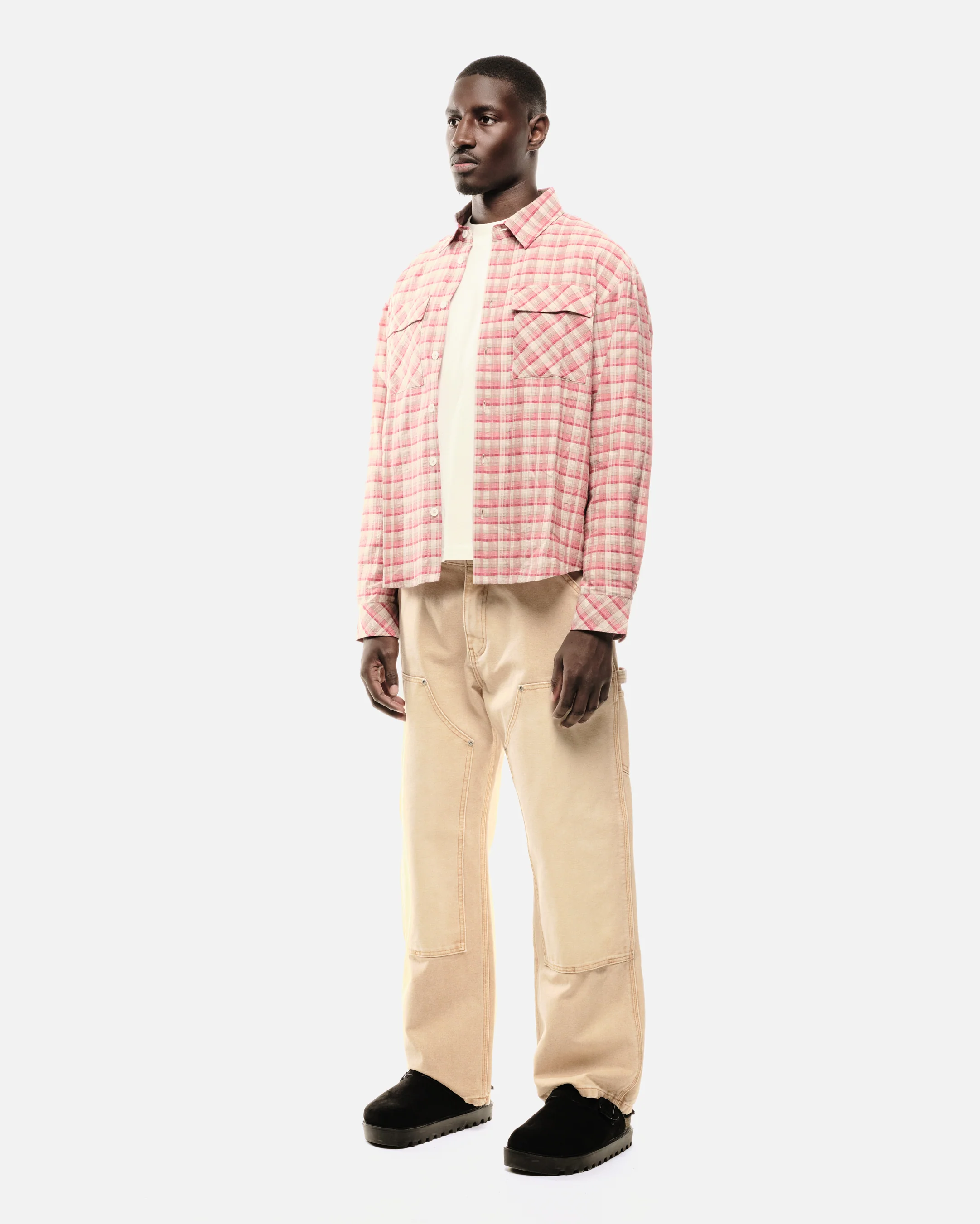 CHECK SHIRT - CRIMSON - Image 4
