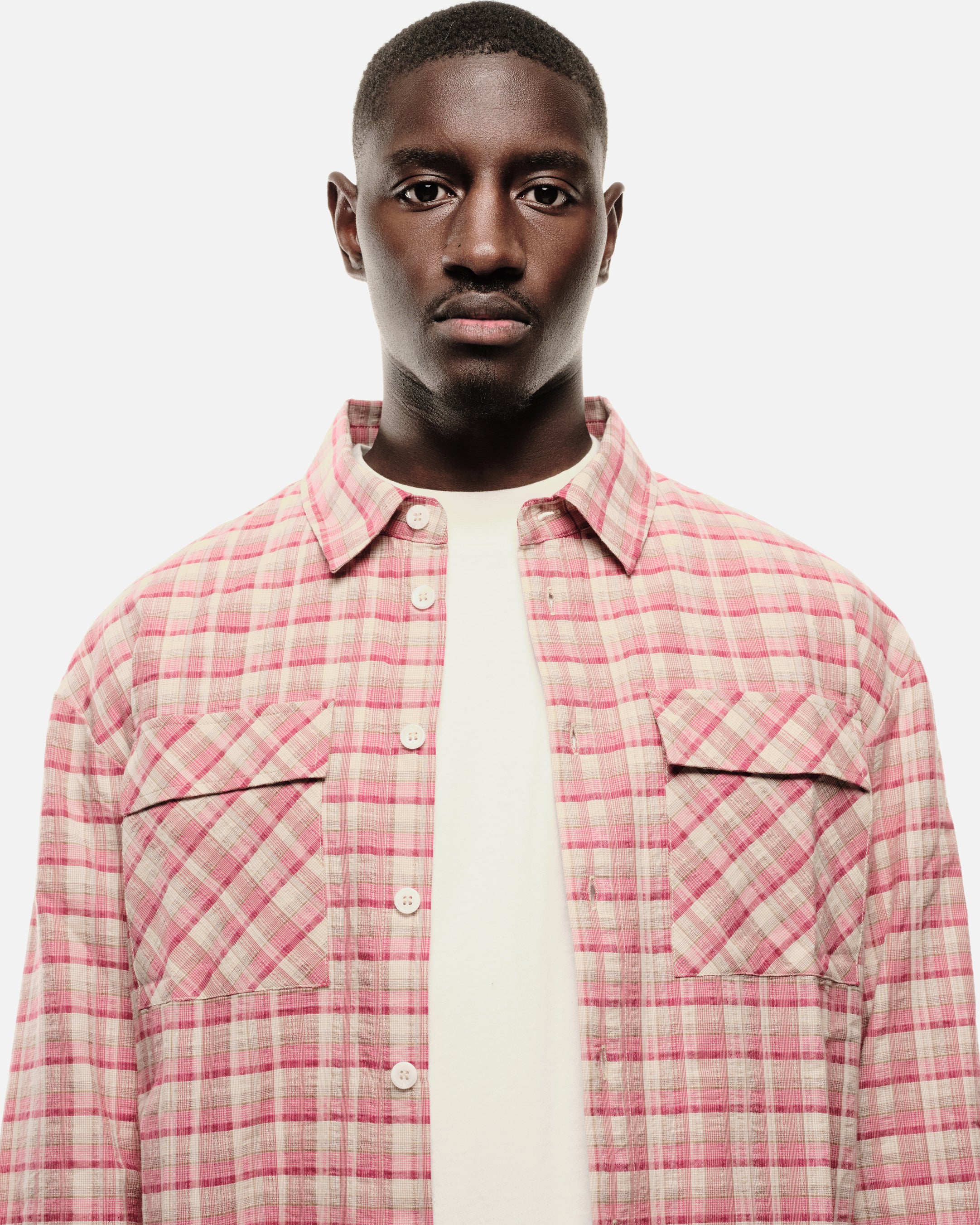 CHECK SHIRT - CRIMSON - Image 6