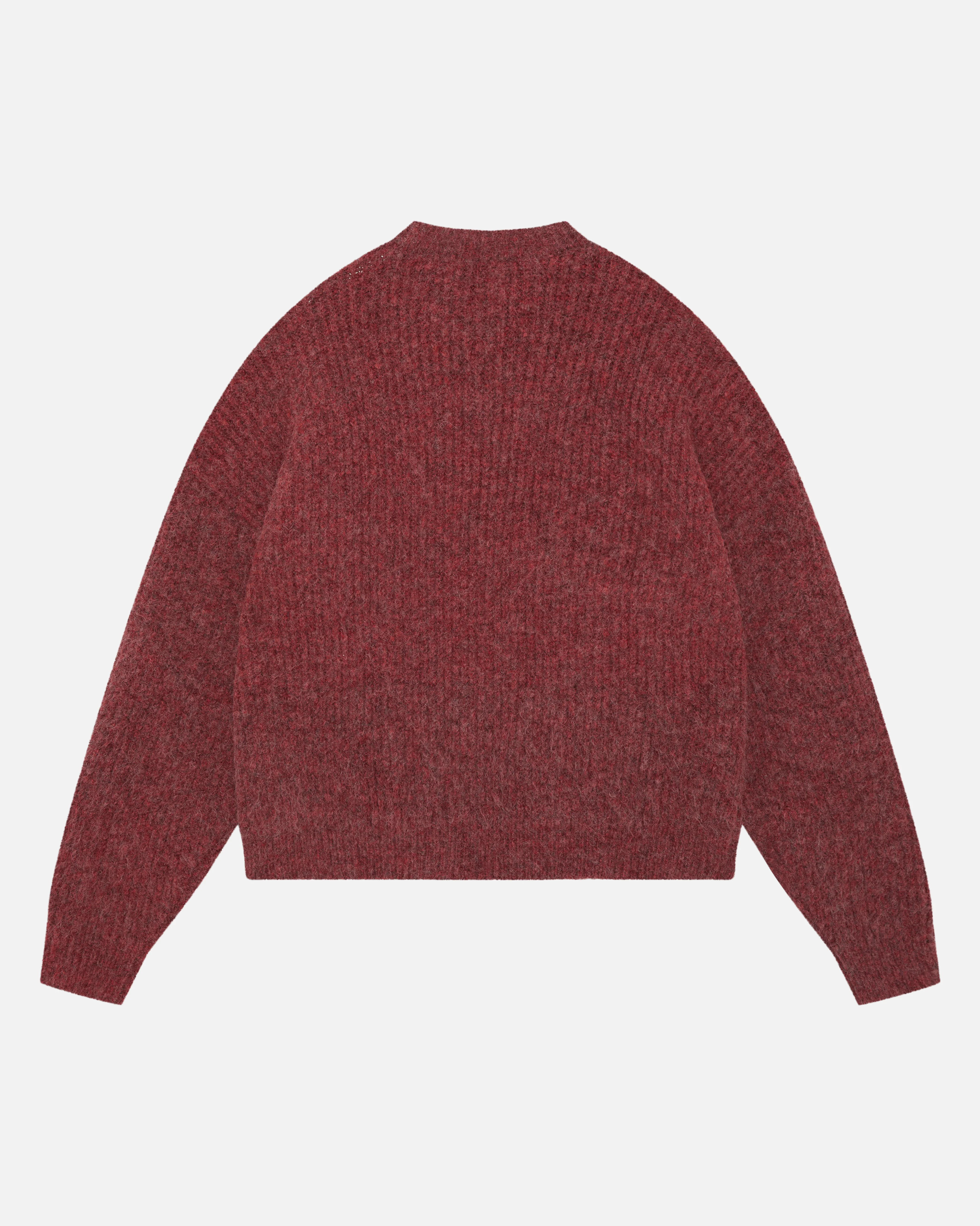 CHUNKY KNIT JUMPER - CHERRY RED - Image 2