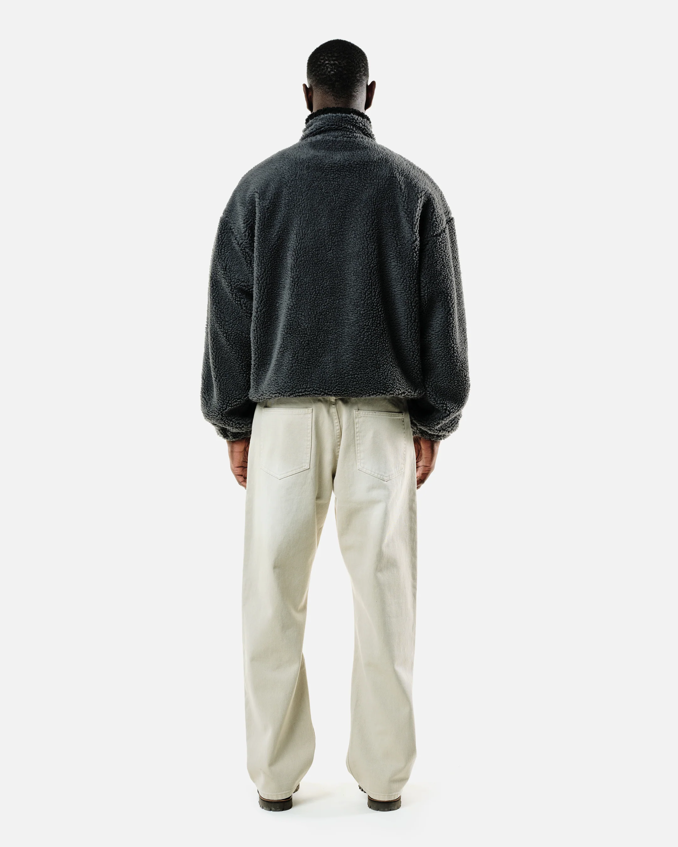 FLEECE JACKET - GREY - Image 5