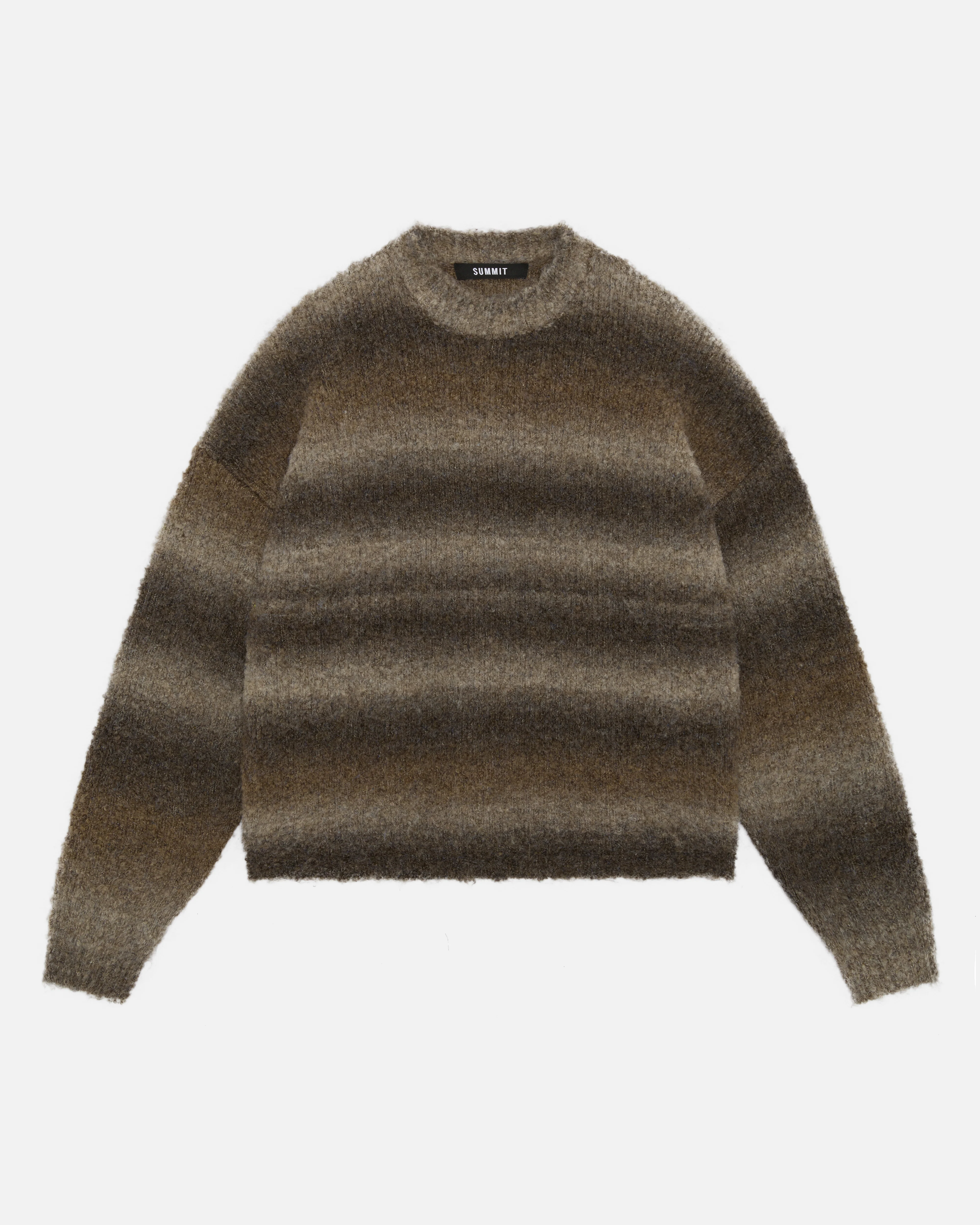 GRADIENT WOOL KNIT - BROWN
