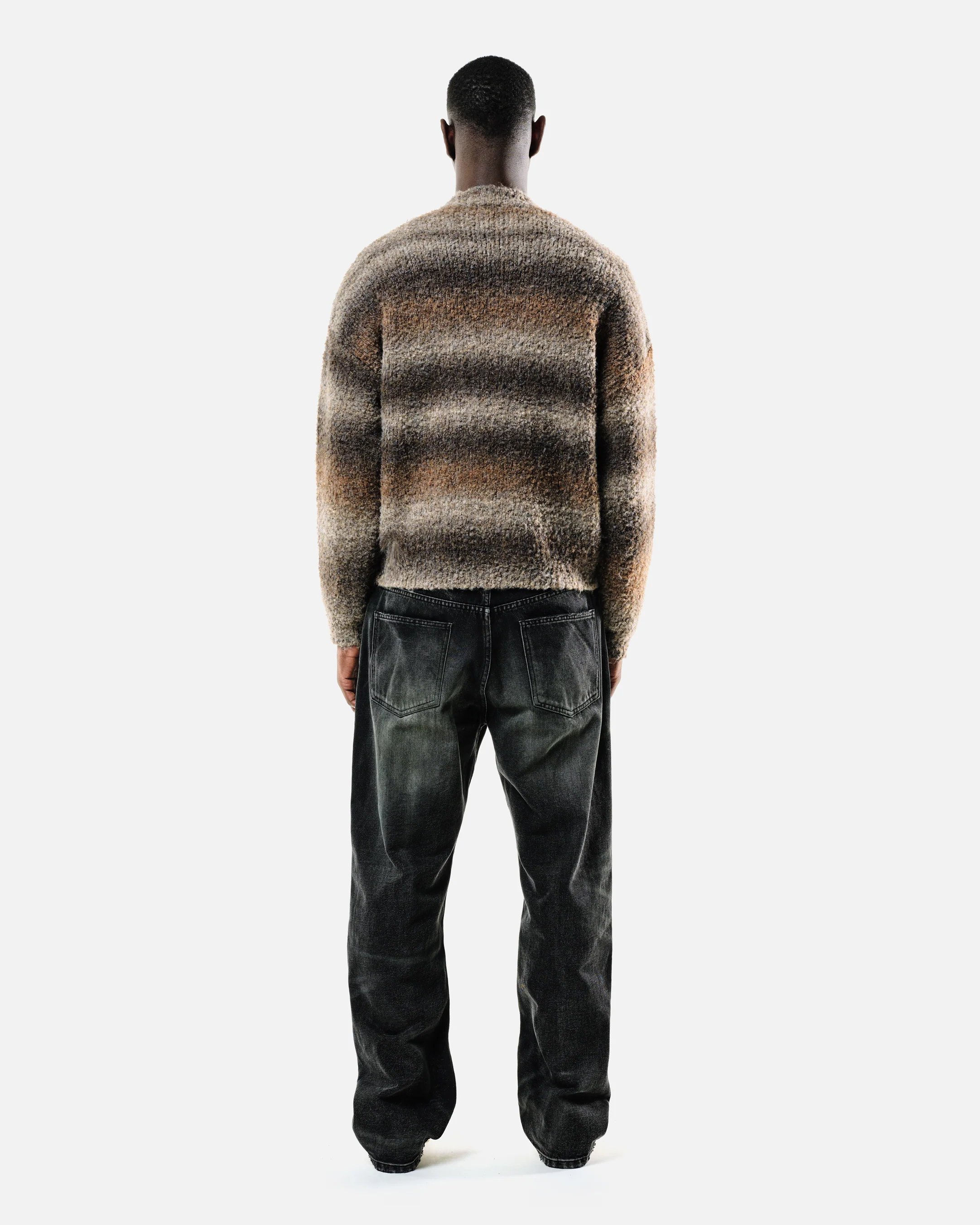 GRADIENT WOOL KNIT - BROWN - Image 5