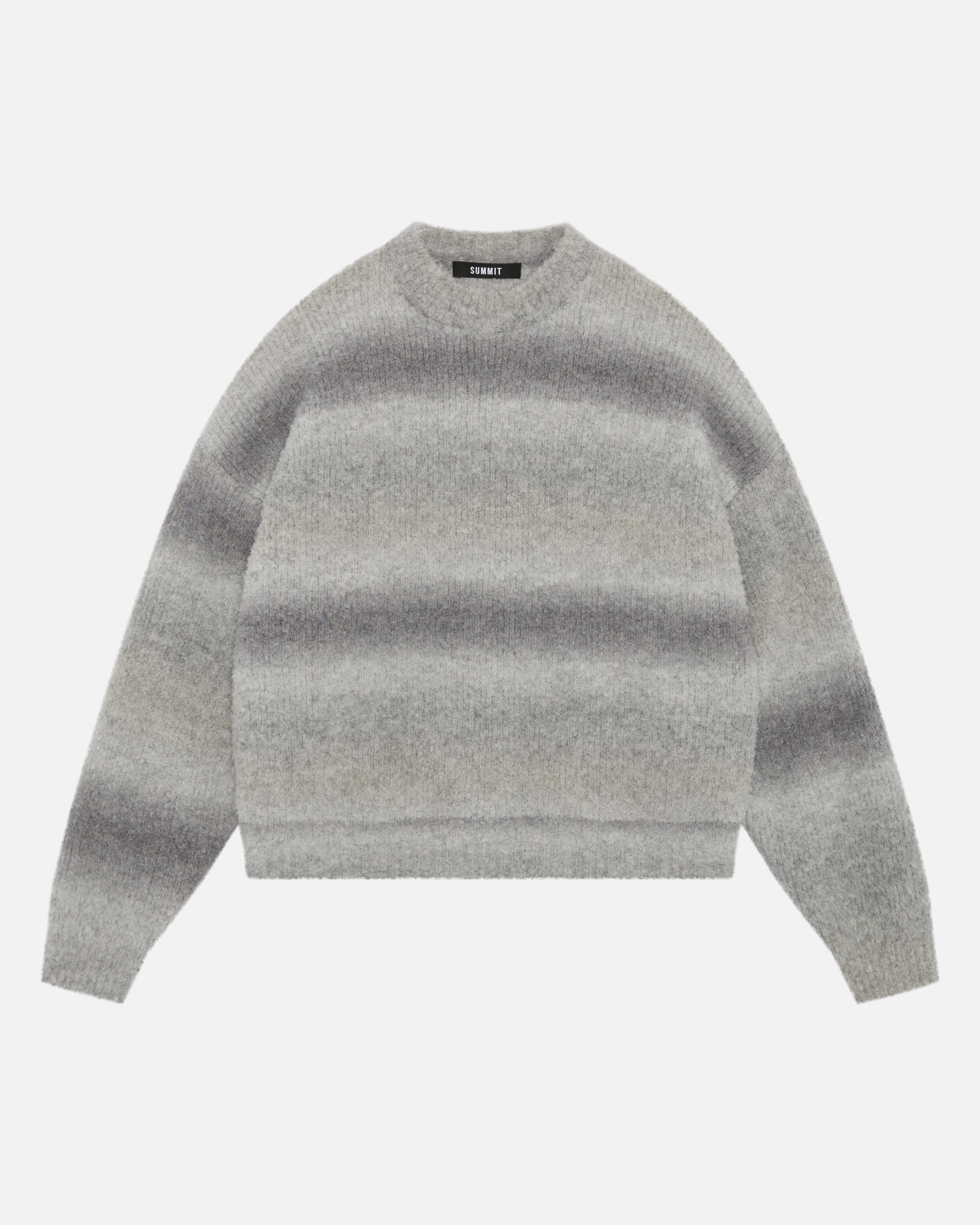 GRADIENT WOOL KNIT - GREY