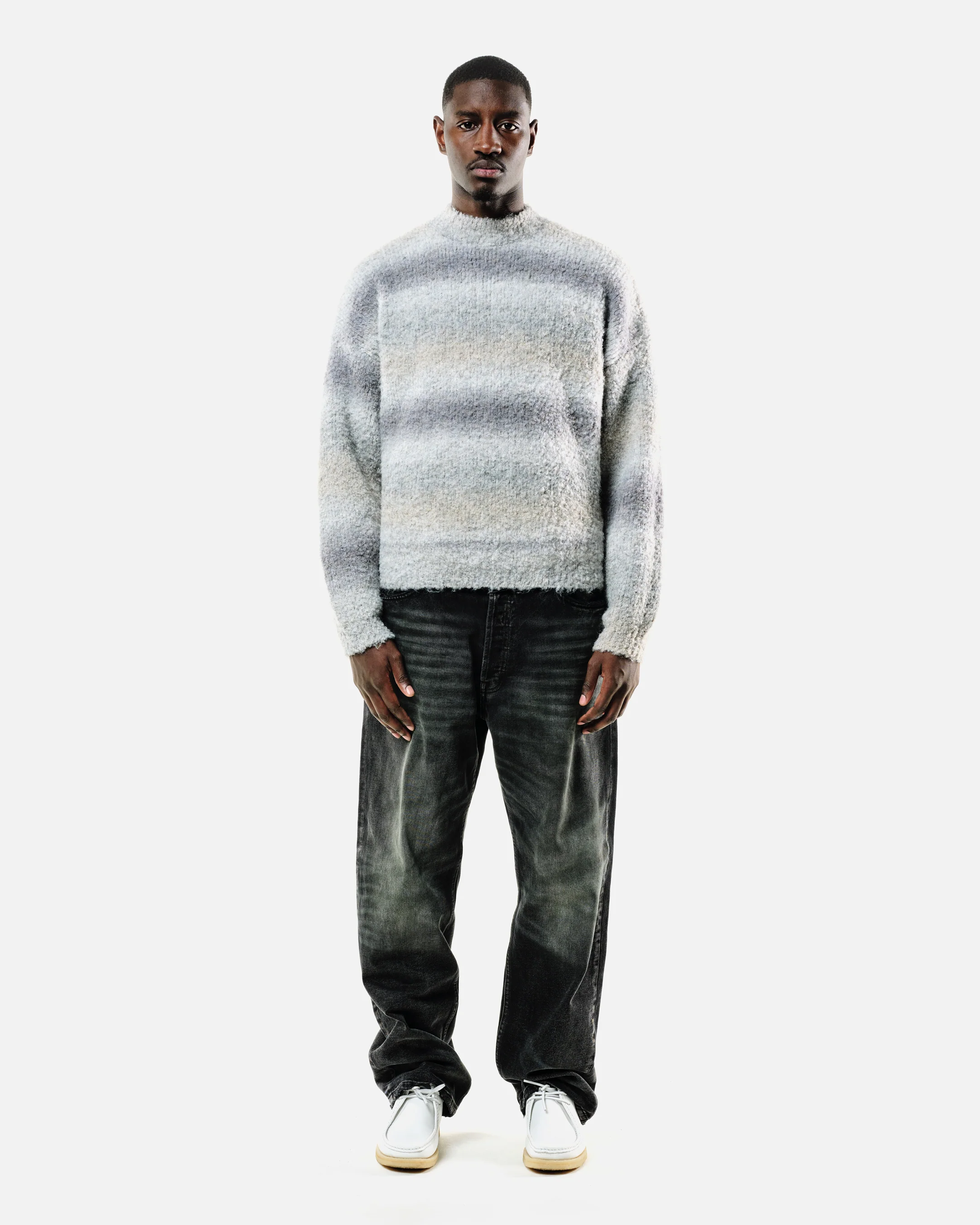 GRADIENT WOOL KNIT - GREY - Image 3
