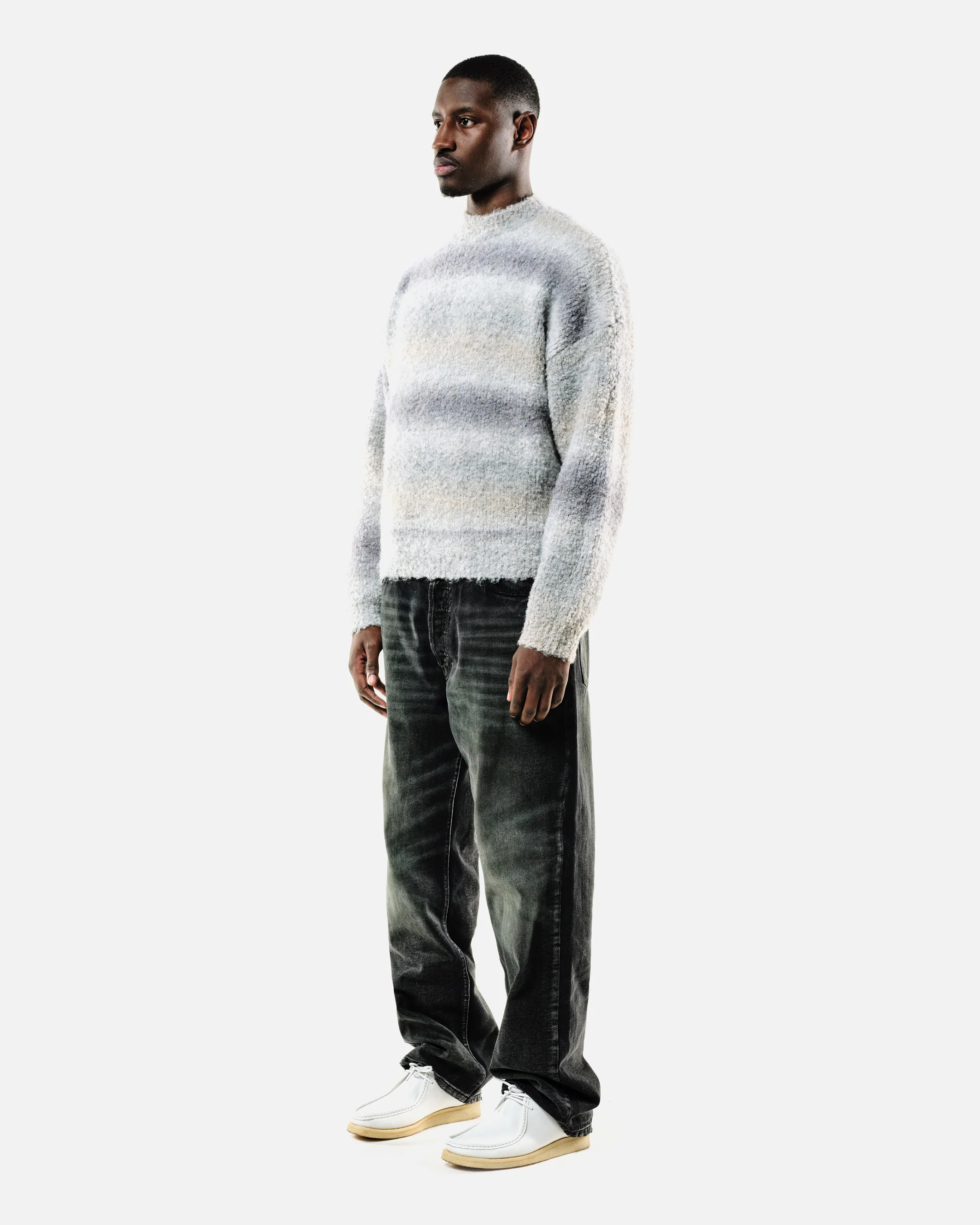 GRADIENT WOOL KNIT - GREY - Image 4