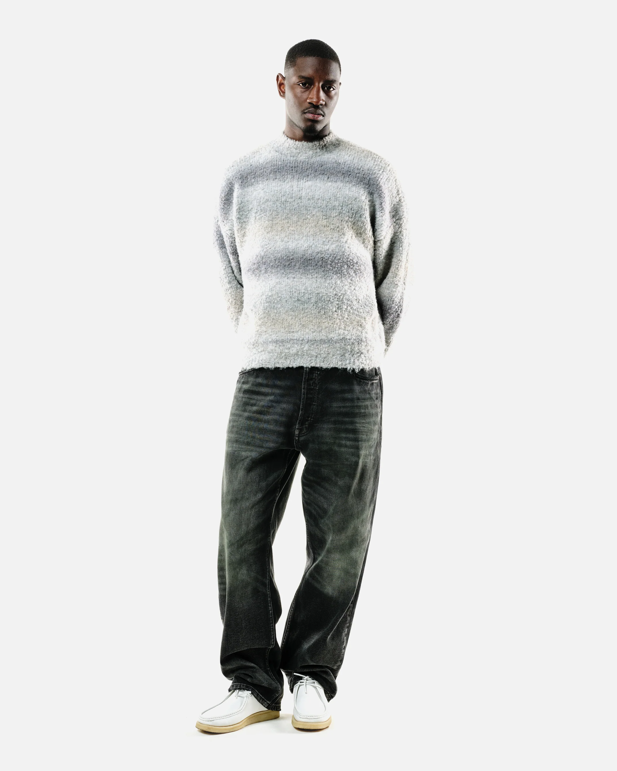 GRADIENT WOOL KNIT - GREY - Image 7