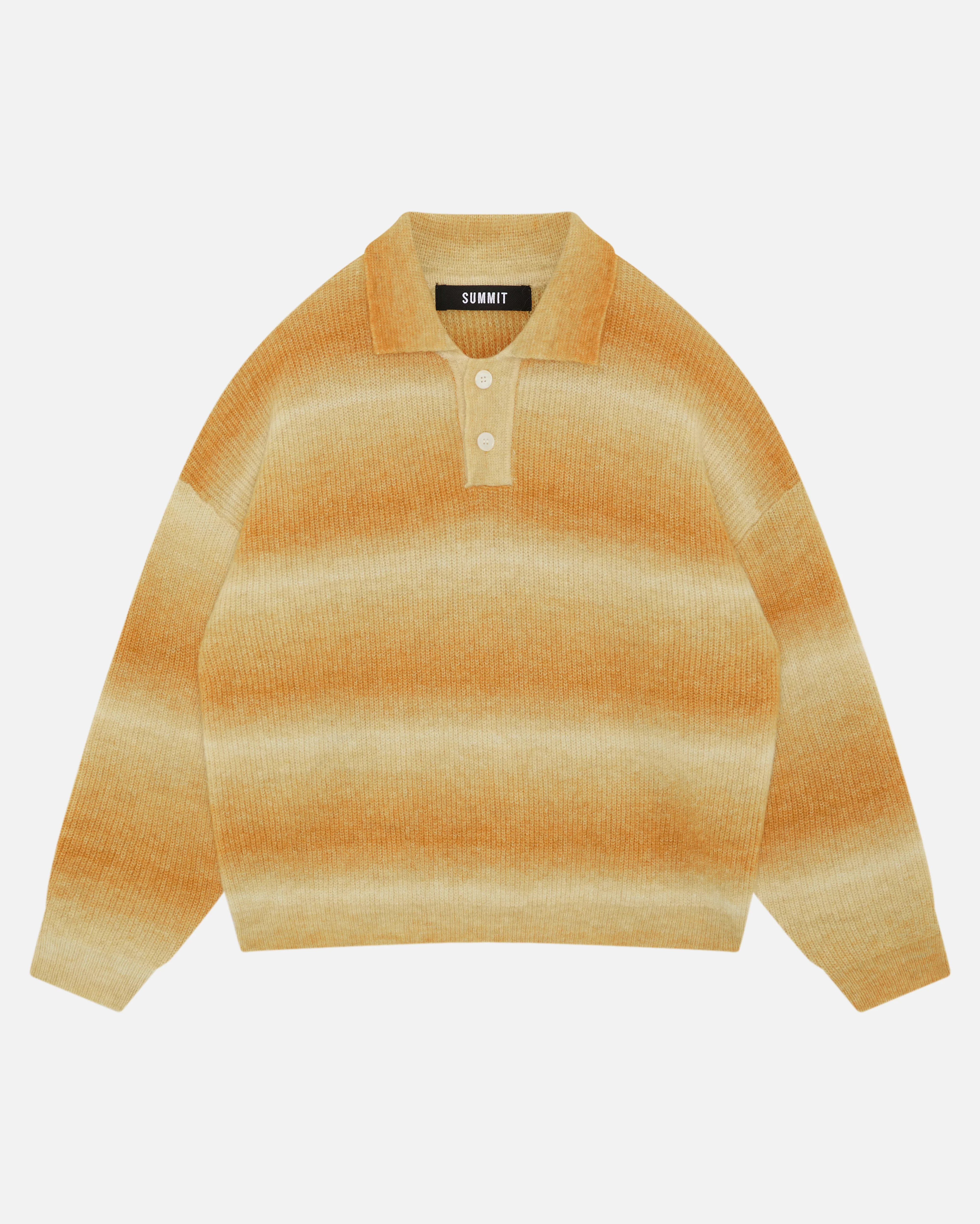 ALPACA POLO - YELLOW STRIPE