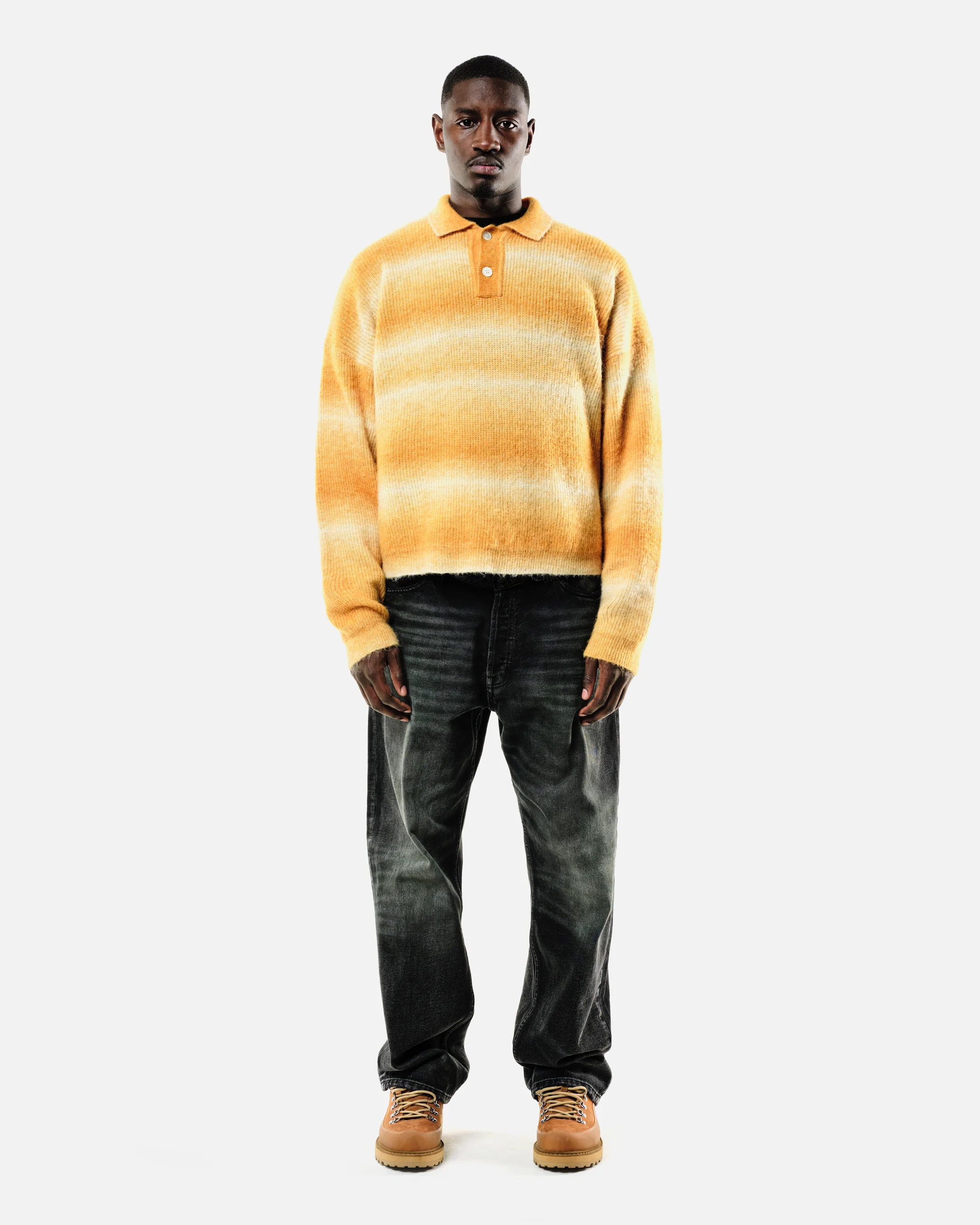 ALPACA POLO - YELLOW STRIPE - Image 3