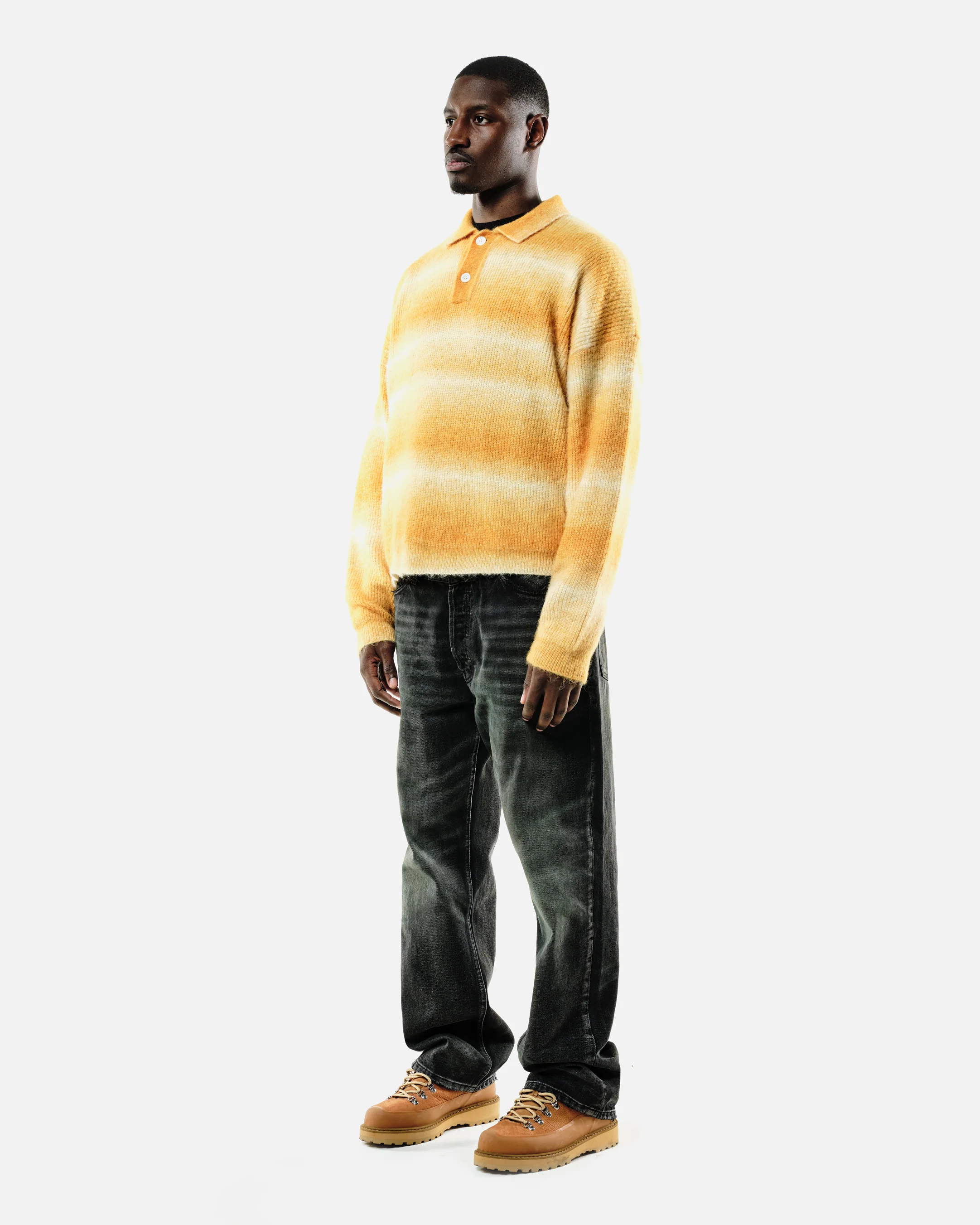 ALPACA POLO - YELLOW STRIPE - Image 4
