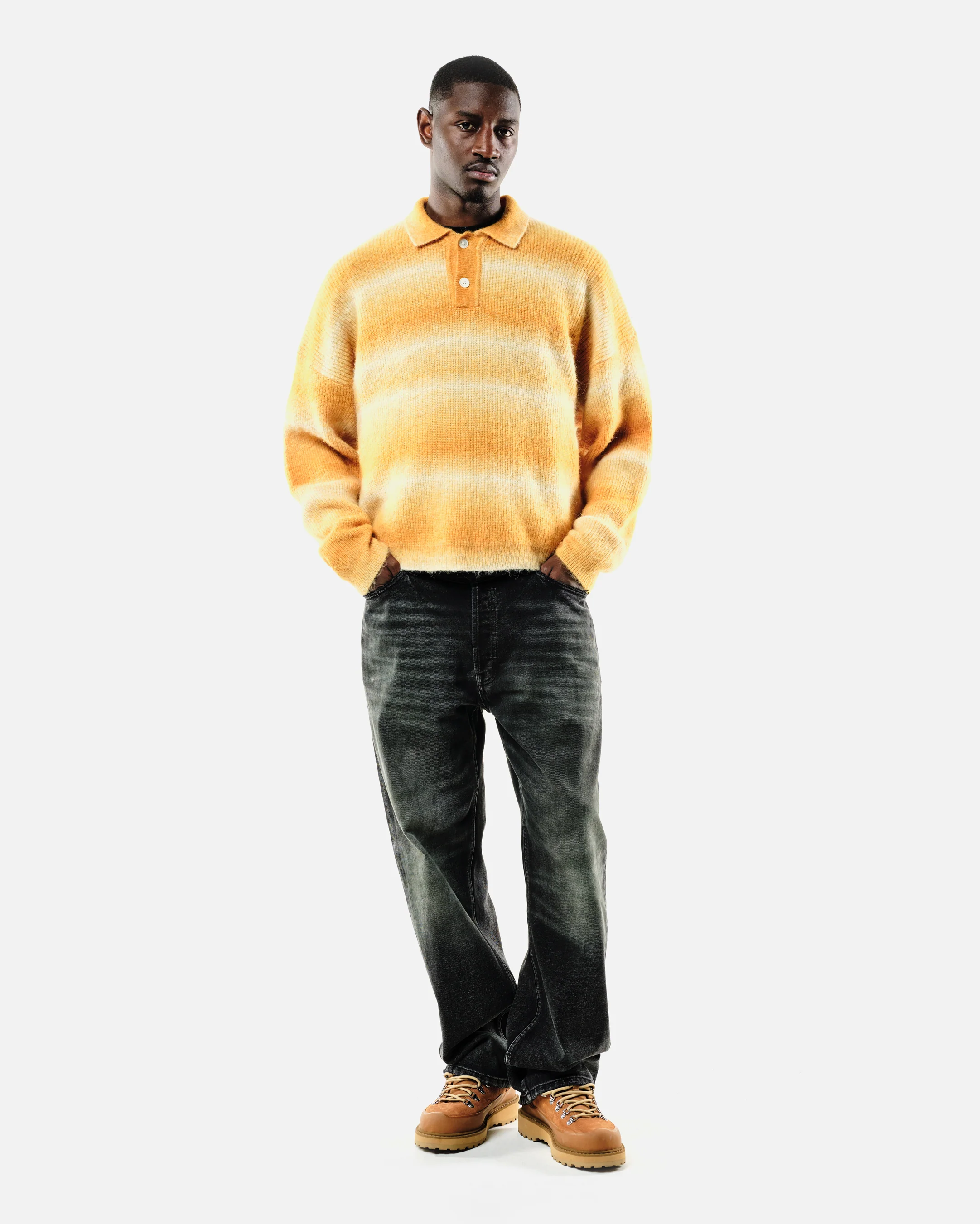 ALPACA POLO - YELLOW STRIPE - Image 6