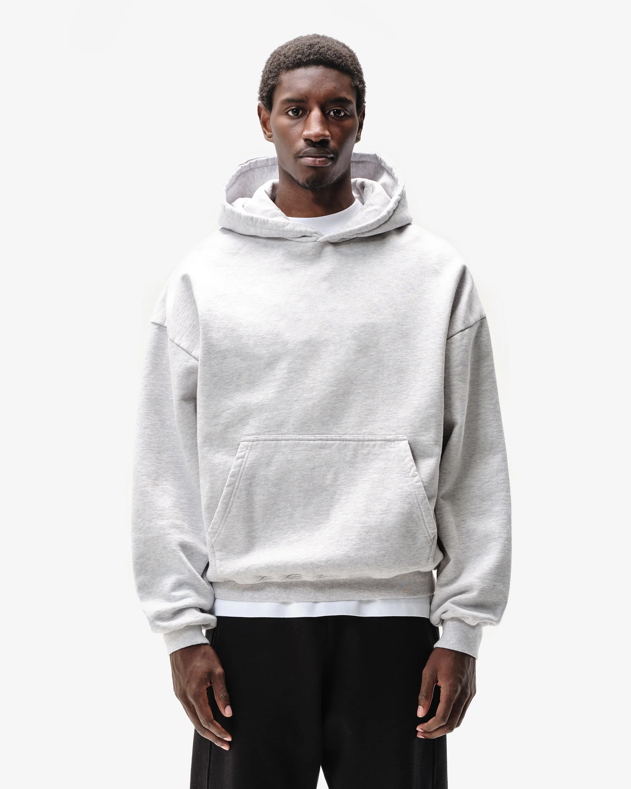 HEAVYWEIGHT HOODIE - MARL GREY - Image 3