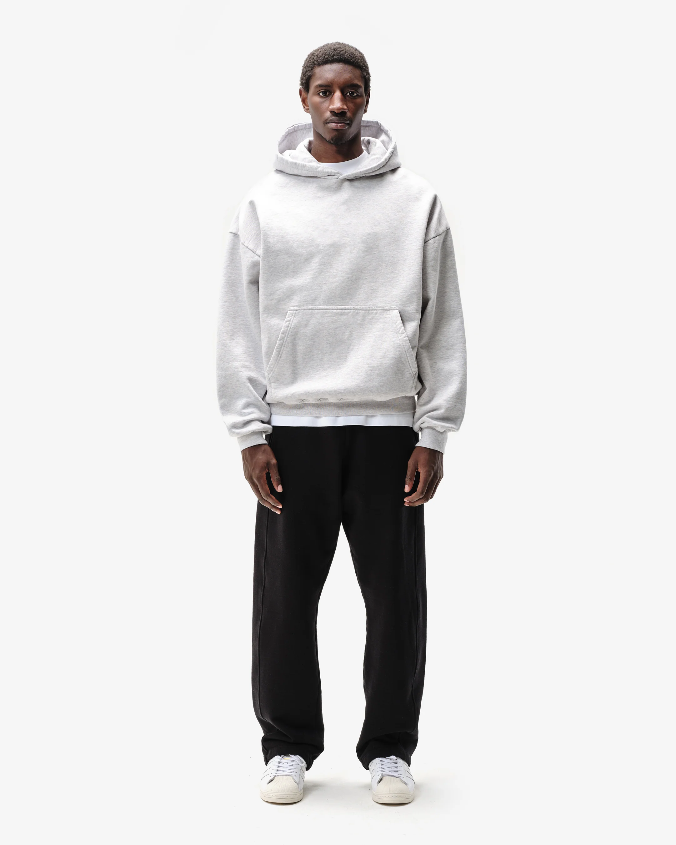 HEAVYWEIGHT HOODIE - MARL GREY - Image 5