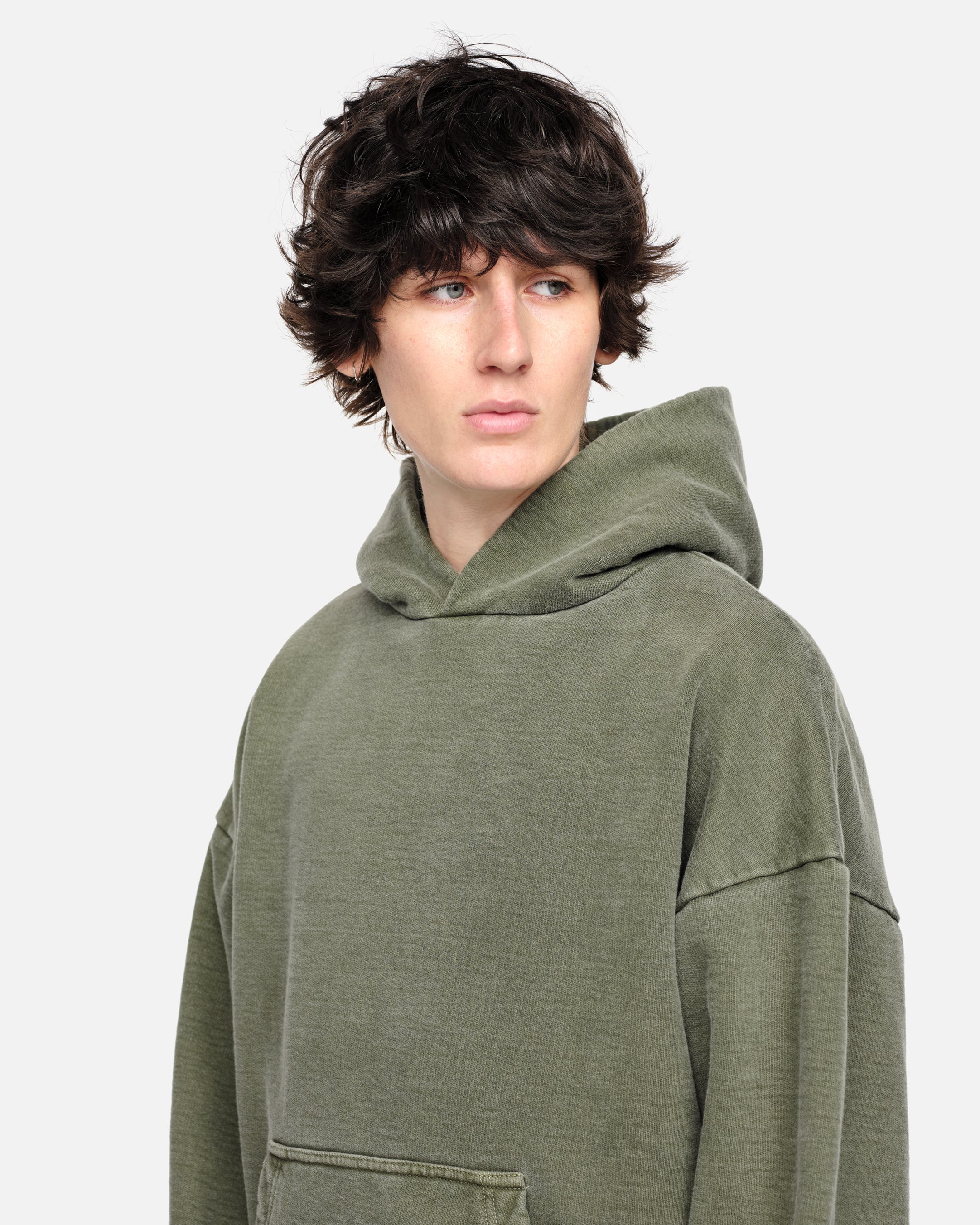 HEAVYWEIGHT HOODIE - VINTAGE OLIVE - Image 7