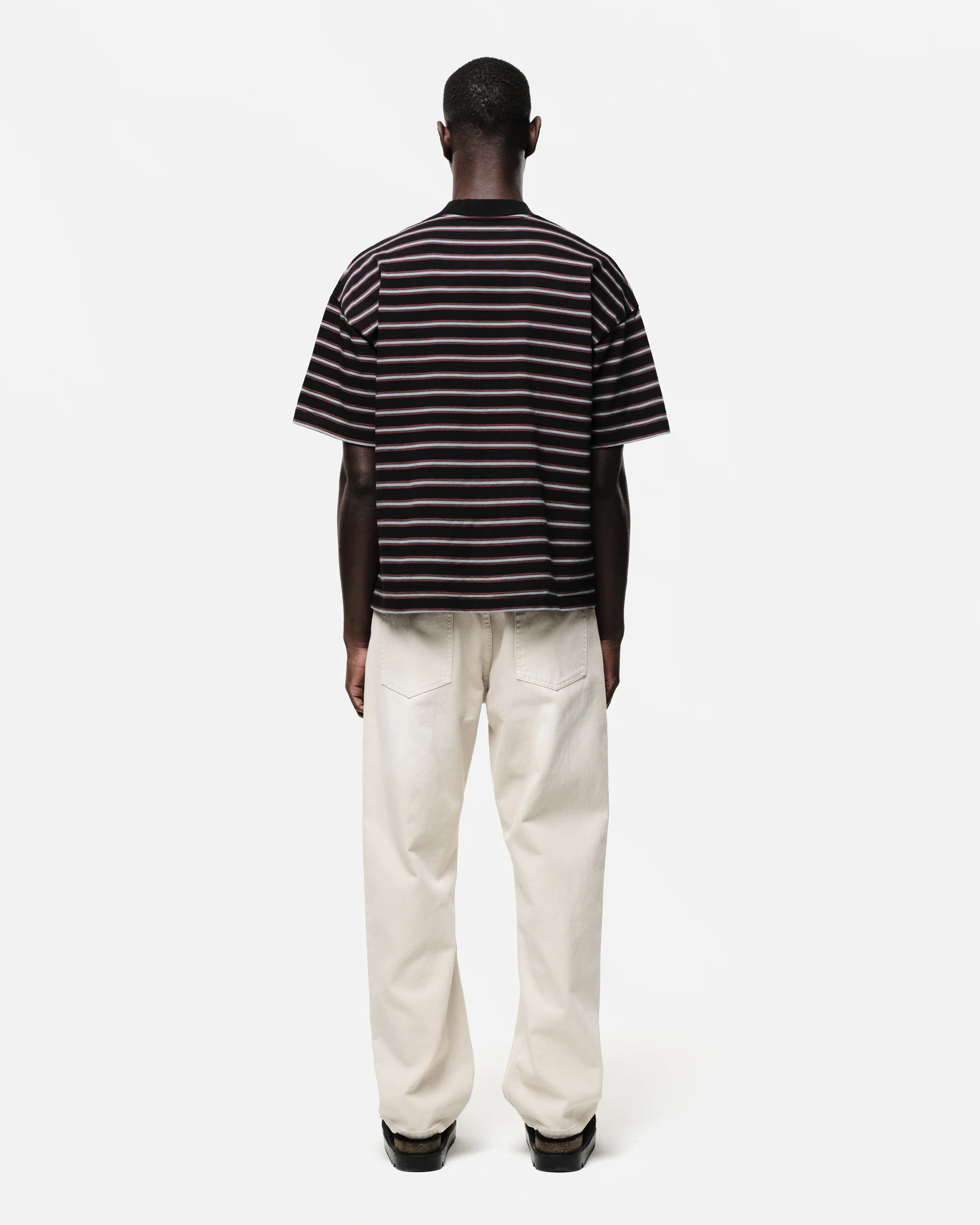 HEAVYWEIGHT T-SHIRT - BLACK STRIPE - Image 5