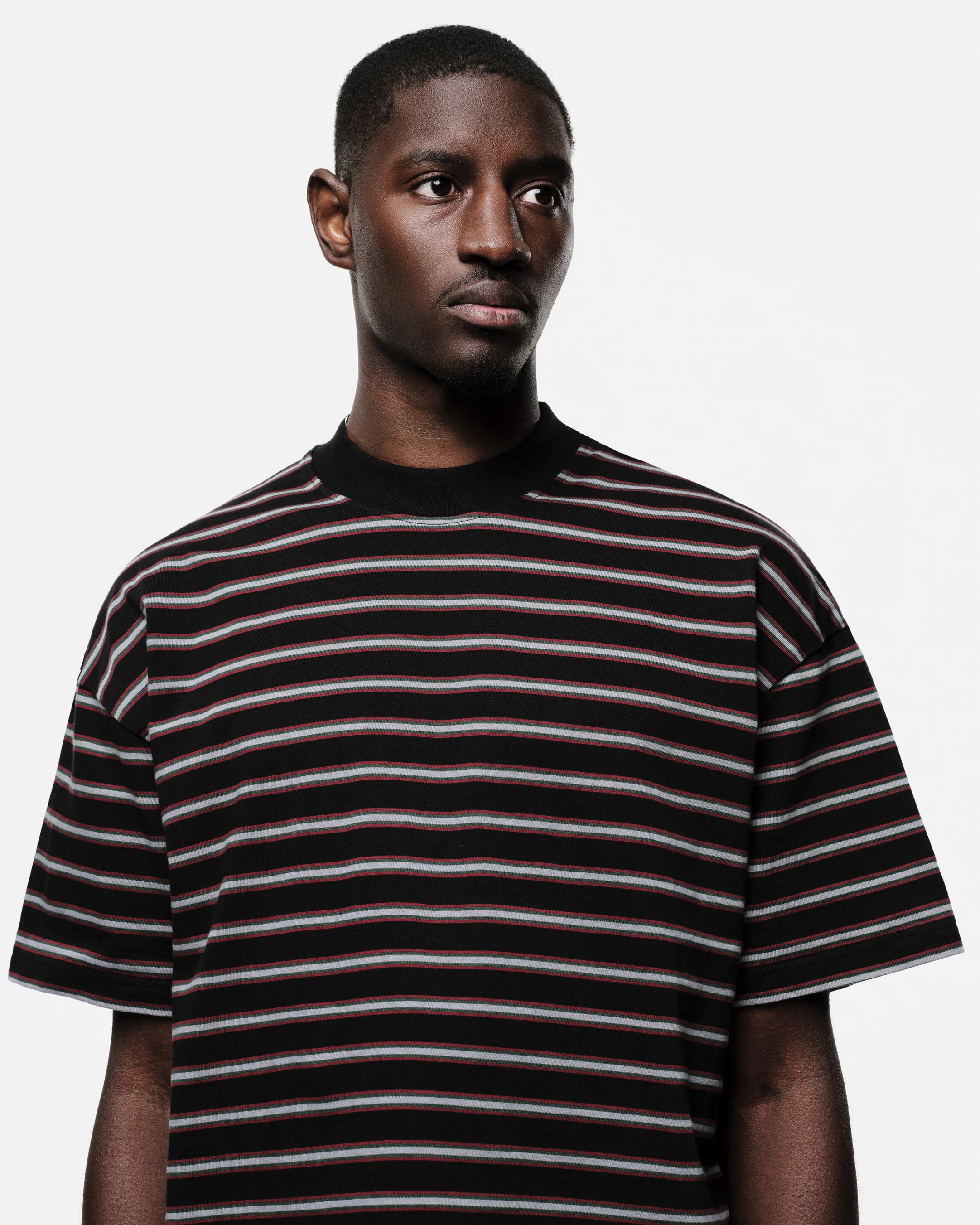 HEAVYWEIGHT T-SHIRT - BLACK STRIPE - Image 6