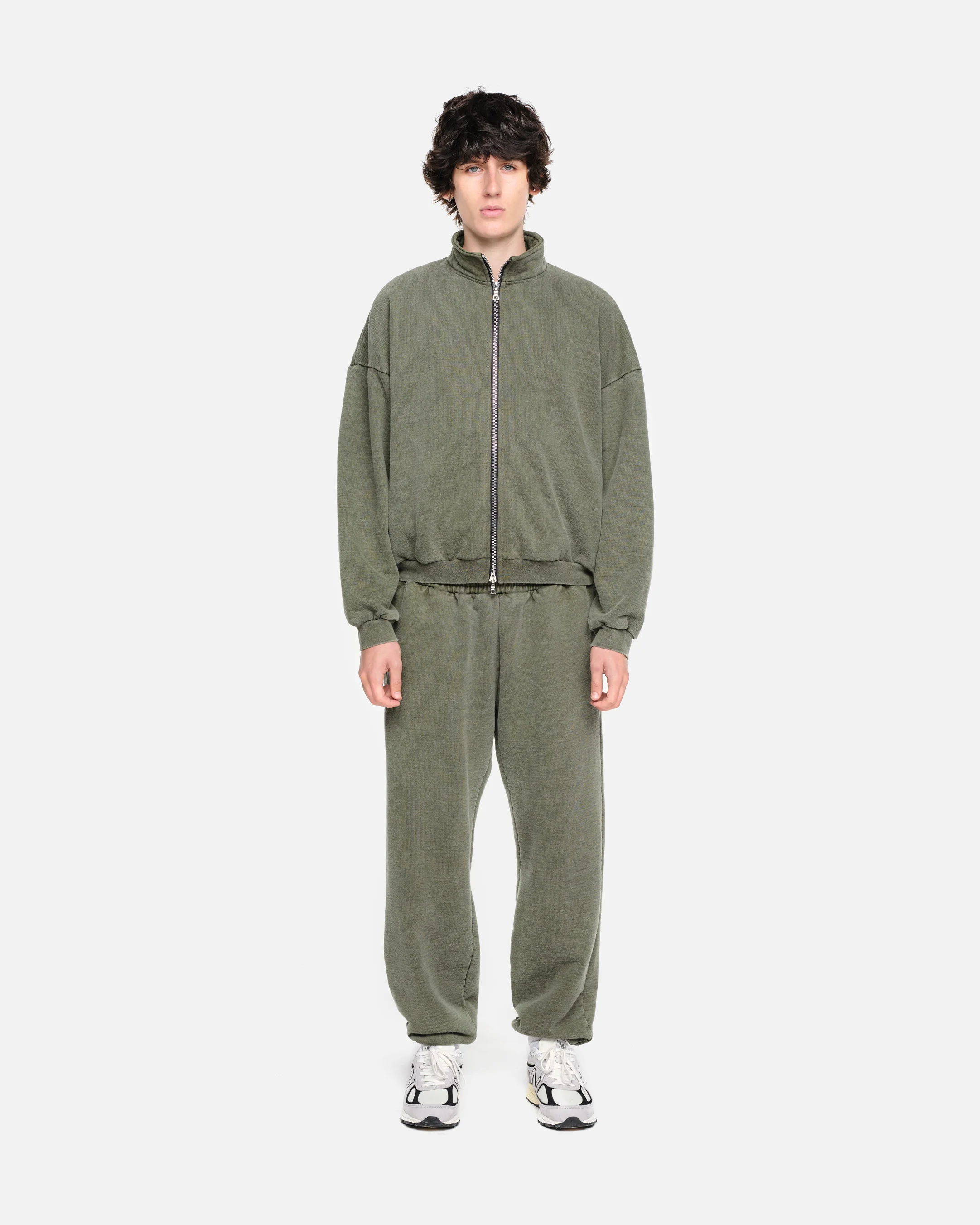 HEAVYWEIGHT TRACK TOP - VINTAGE OLIVE - Image 3