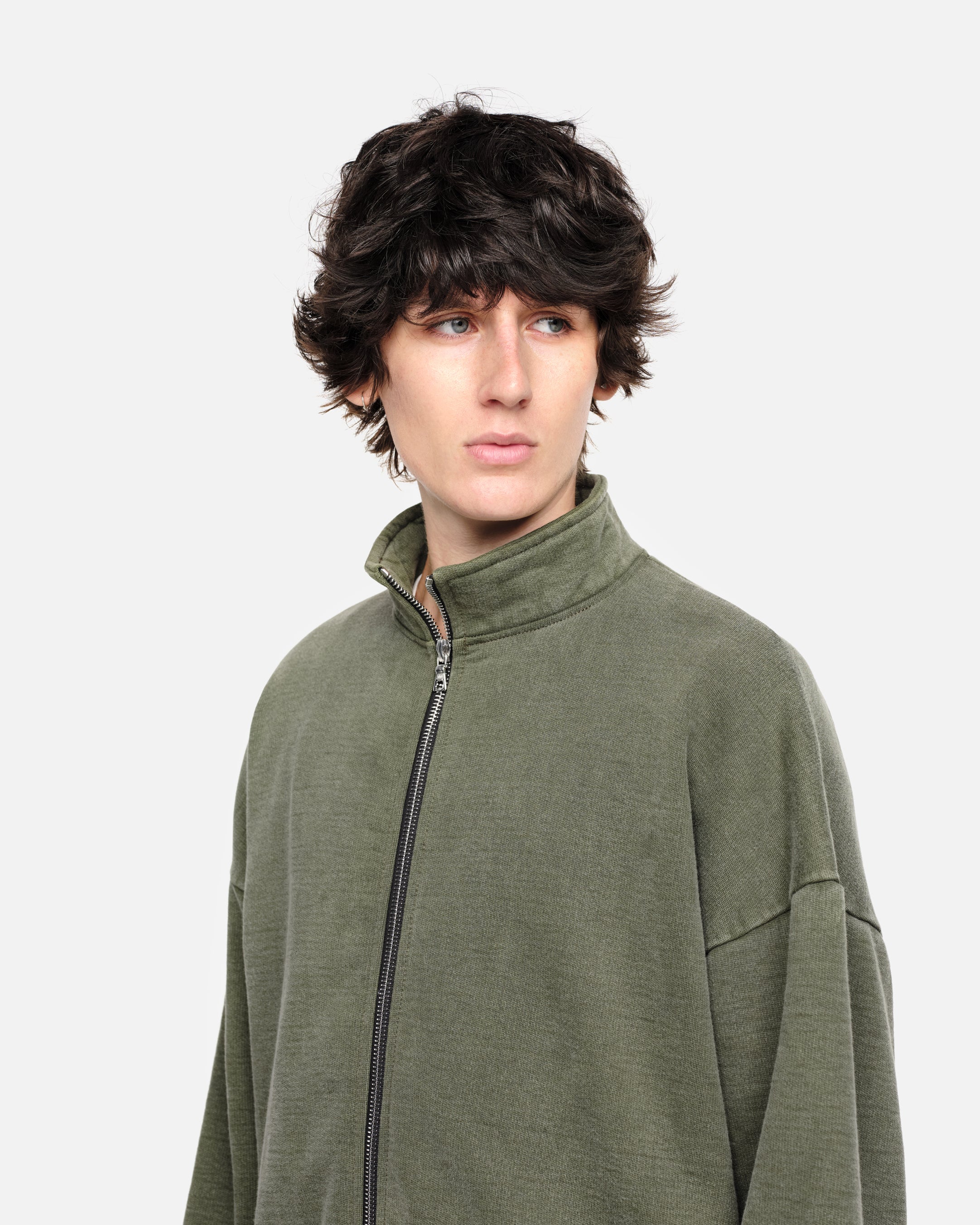 HEAVYWEIGHT TRACK TOP - VINTAGE OLIVE - Image 7