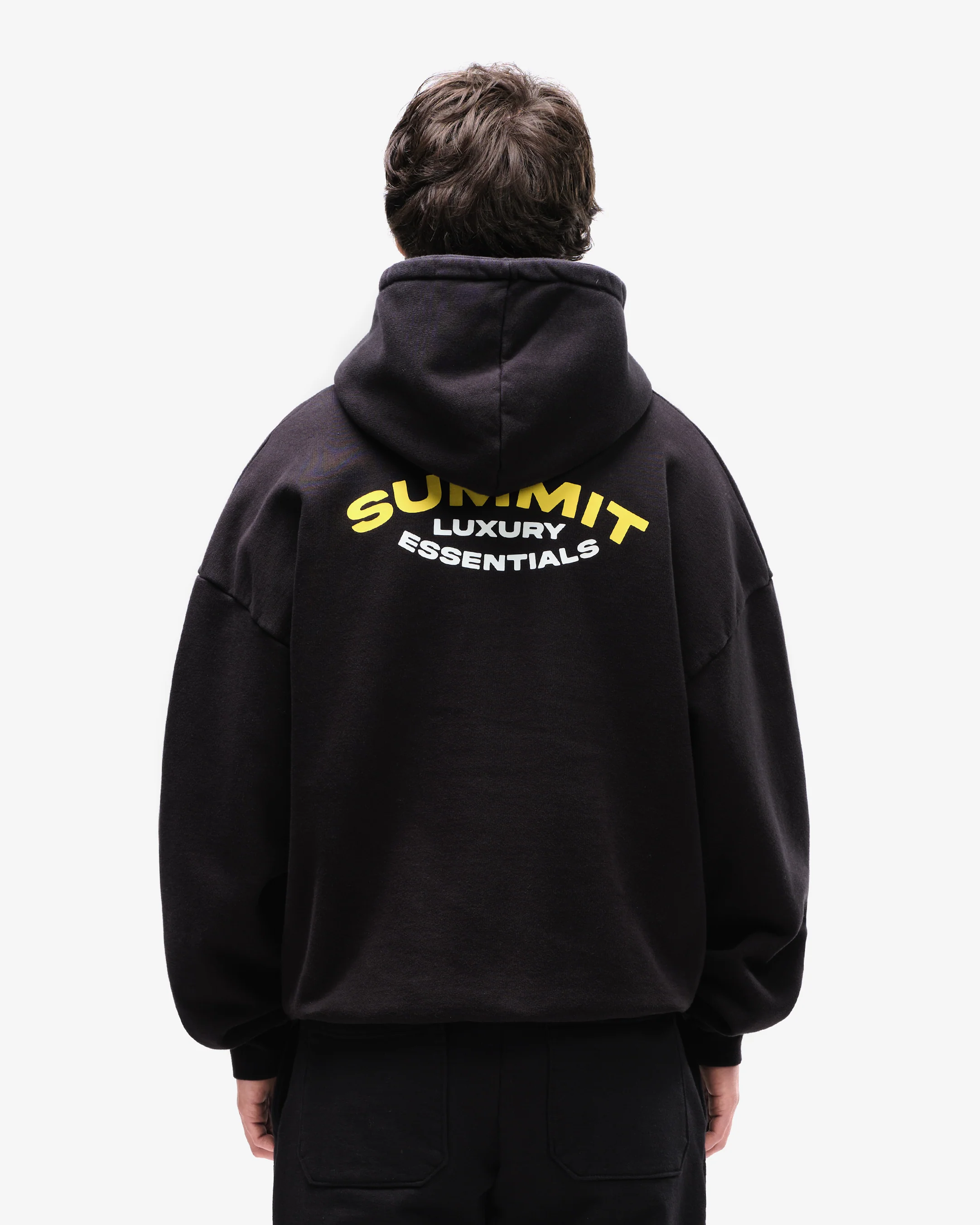 LUXURY ESSENTIALS HOODIE - BLACK - Image 5