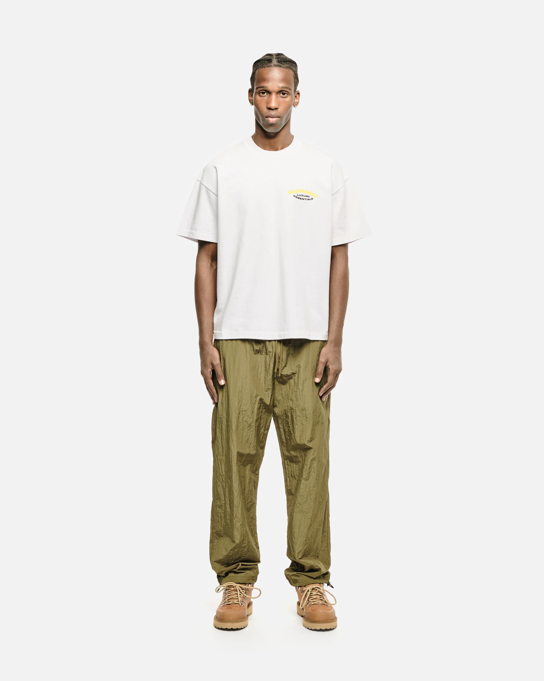 LUXURY ESSENTIALS T-SHIRT - WHITE/YELLOW - Image 3