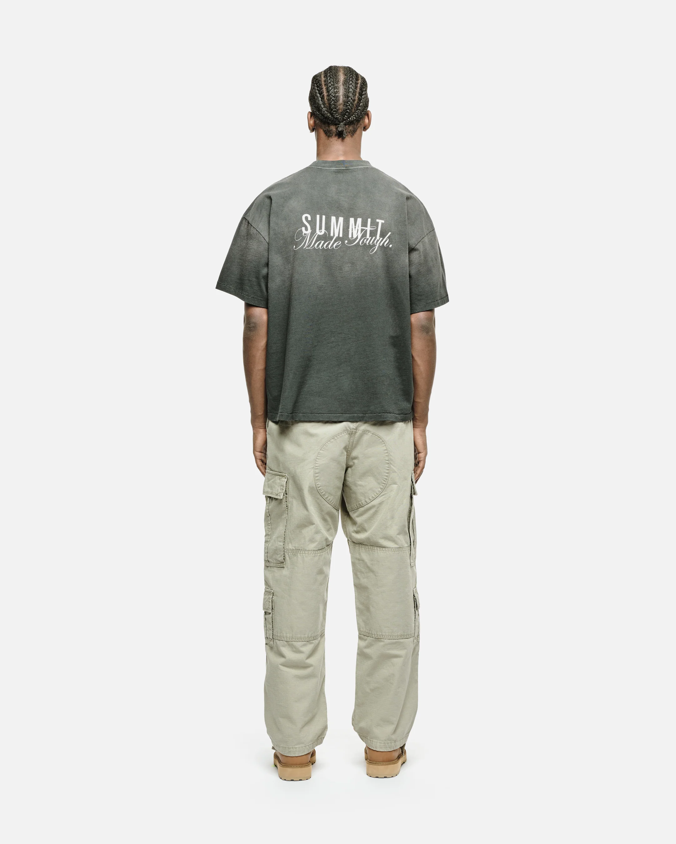 MADE TOUGH POCKET T-SHIRT - SUN FADE BLACK - Image 5