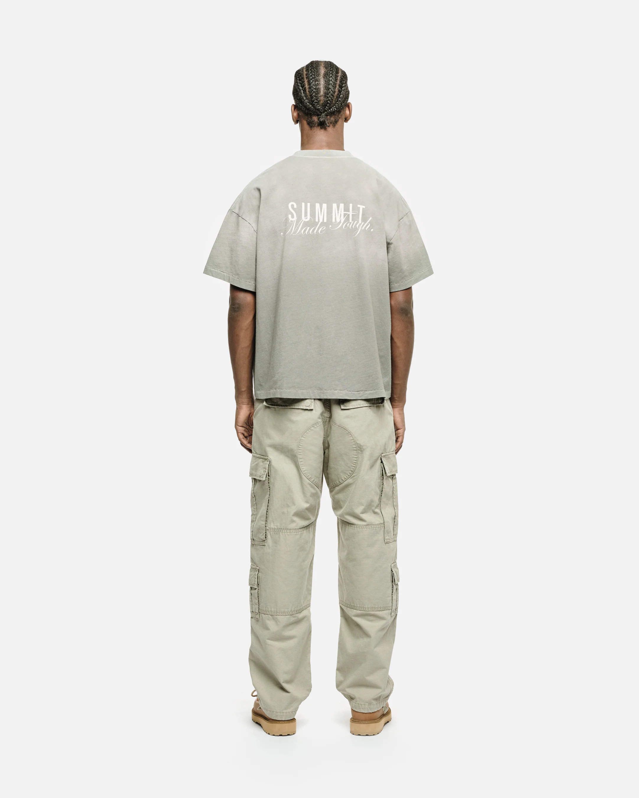 MADE TOUGH POCKET T-SHIRT - SUN FADE GREY - Image 5