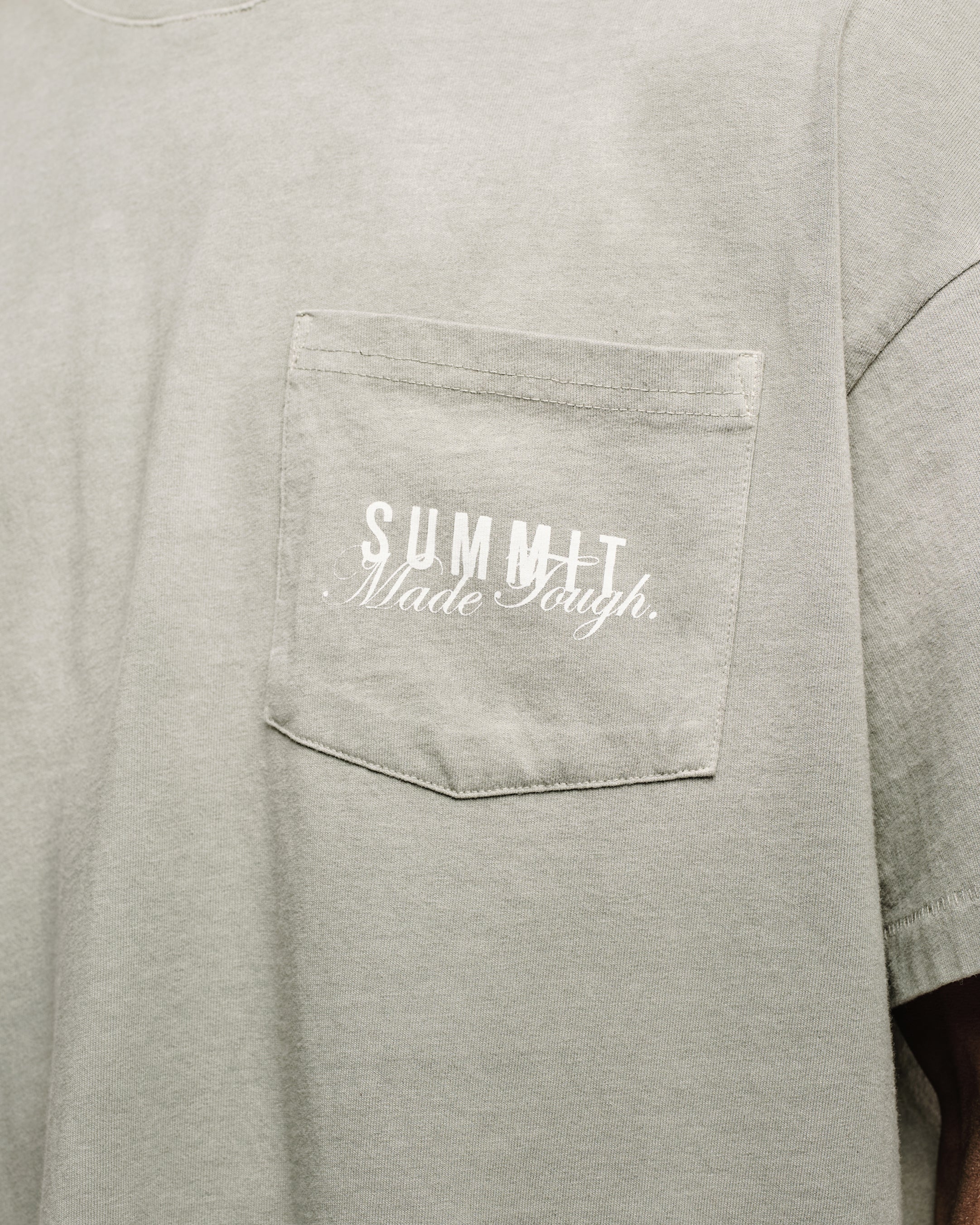 MADE TOUGH POCKET T-SHIRT - SUN FADE GREY - Image 8