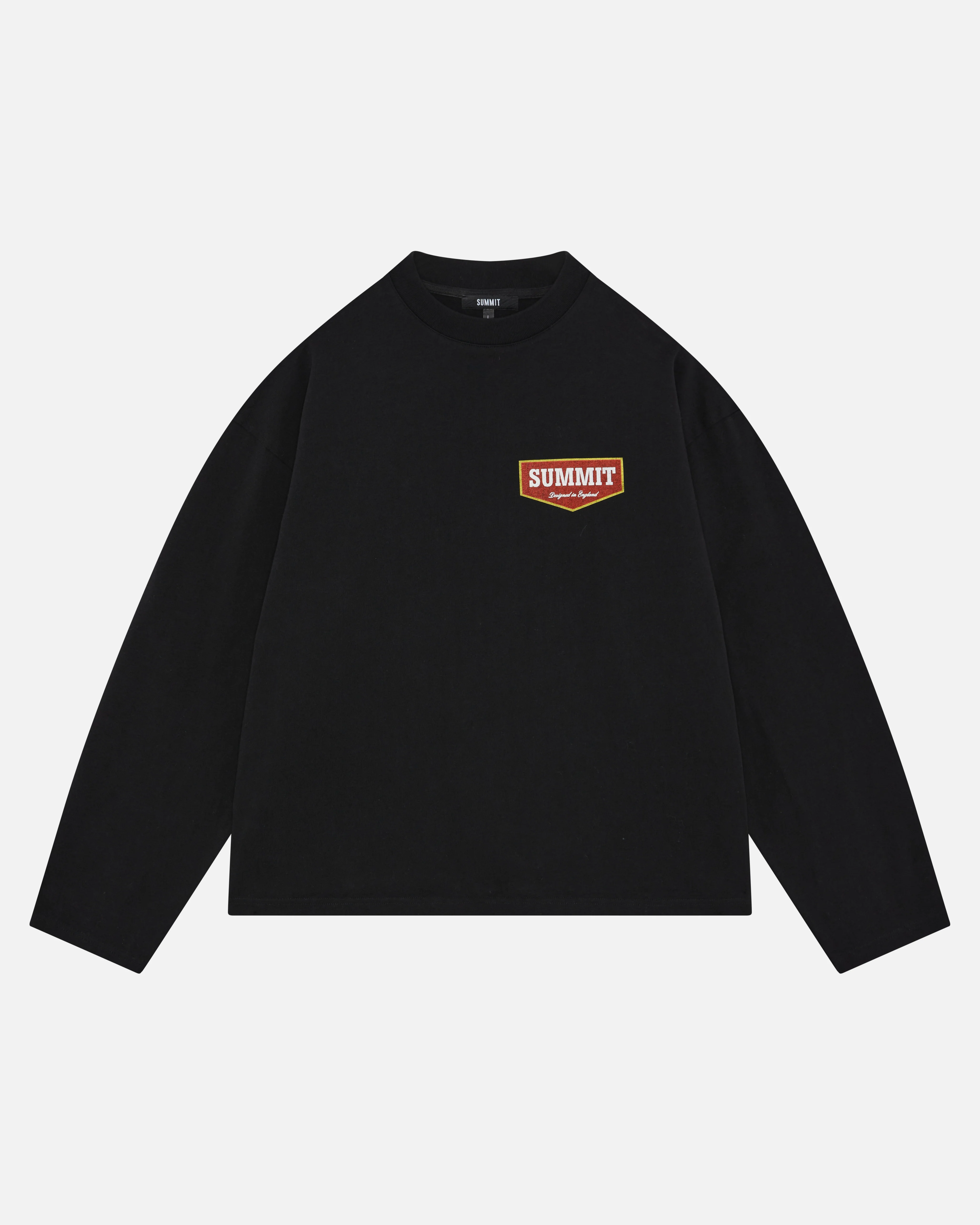 PATCH LOGO LONG SLEEVE T-SHIRT - BLACK - Image 2