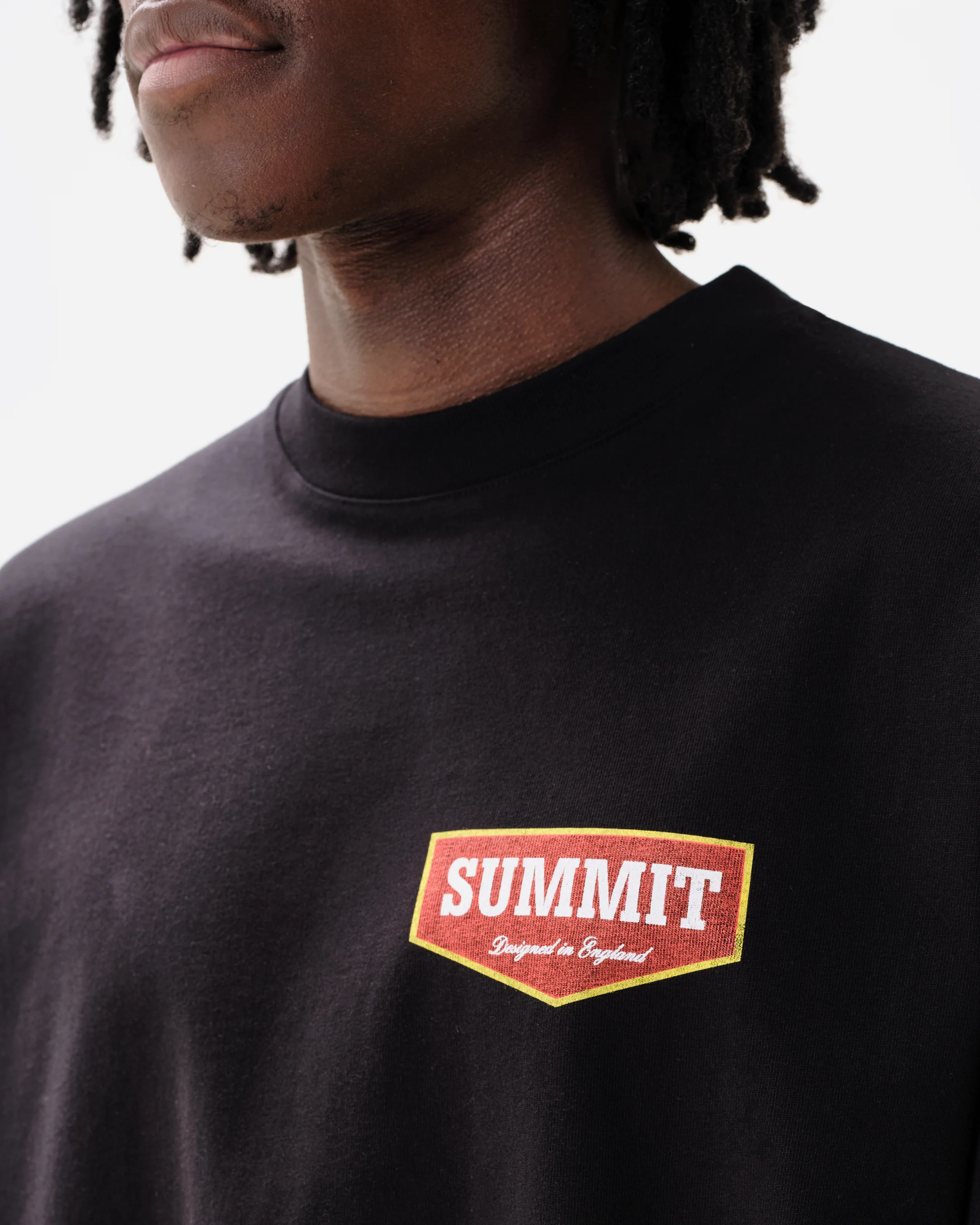PATCH LOGO LONG SLEEVE T-SHIRT - BLACK - Image 7