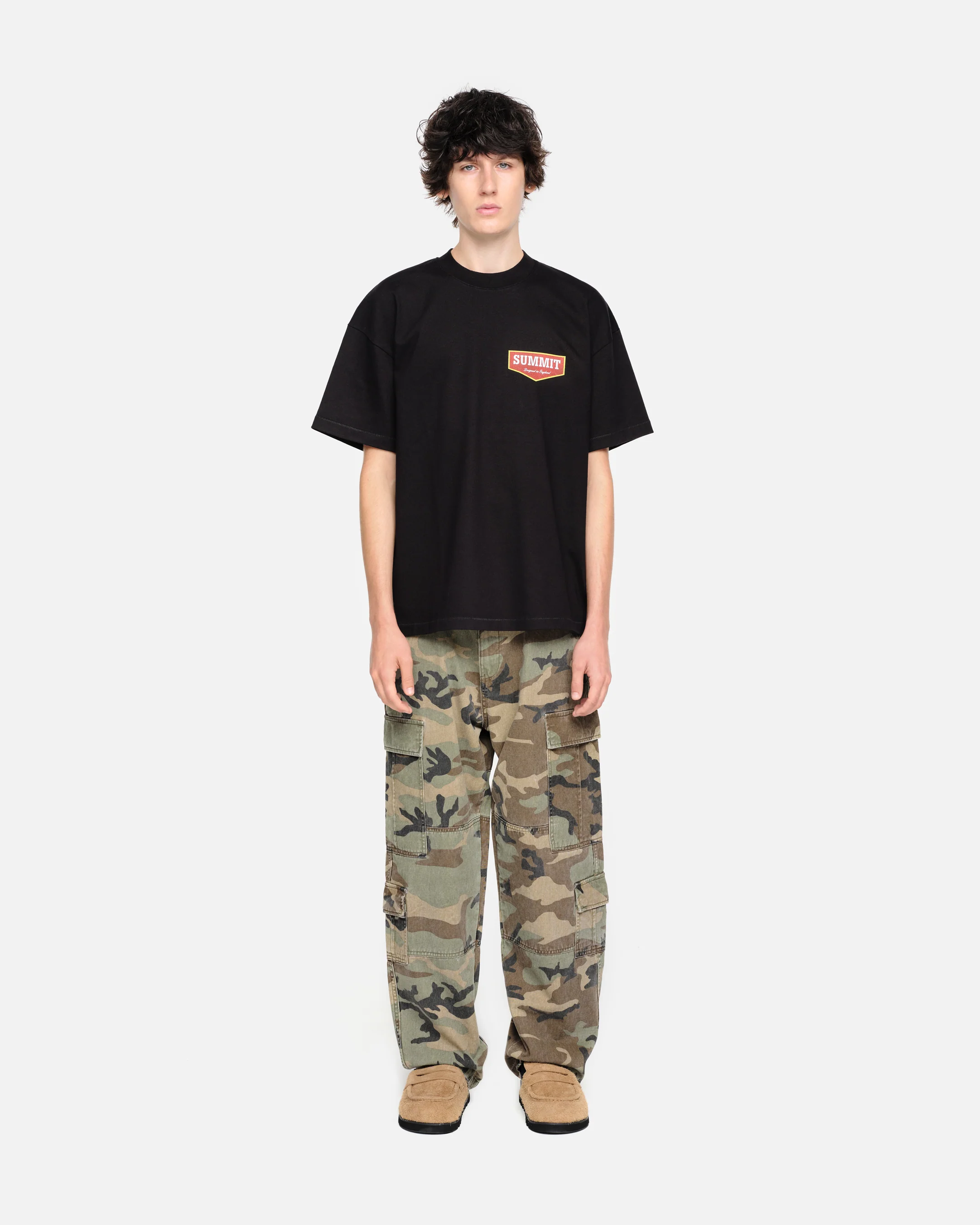 PATCH LOGO T-SHIRT - BLACK - Image 3