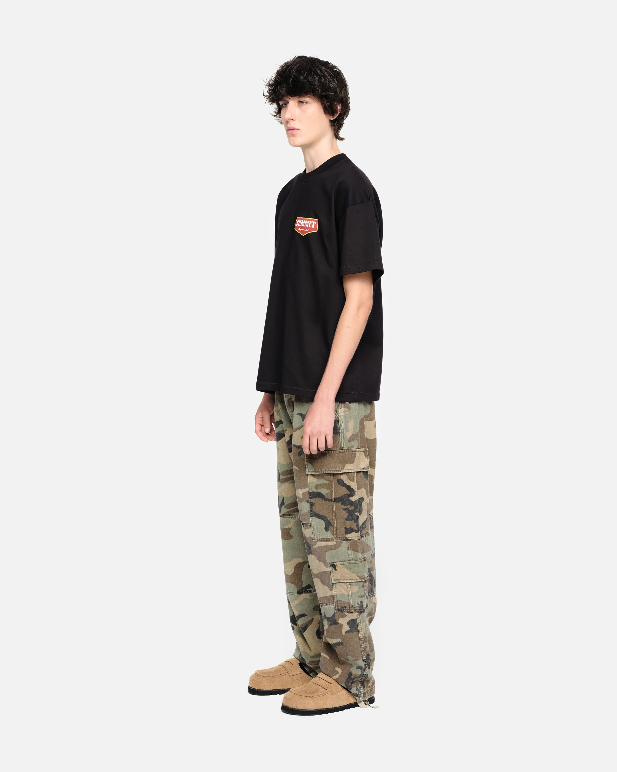 PATCH LOGO T-SHIRT - BLACK - Image 4