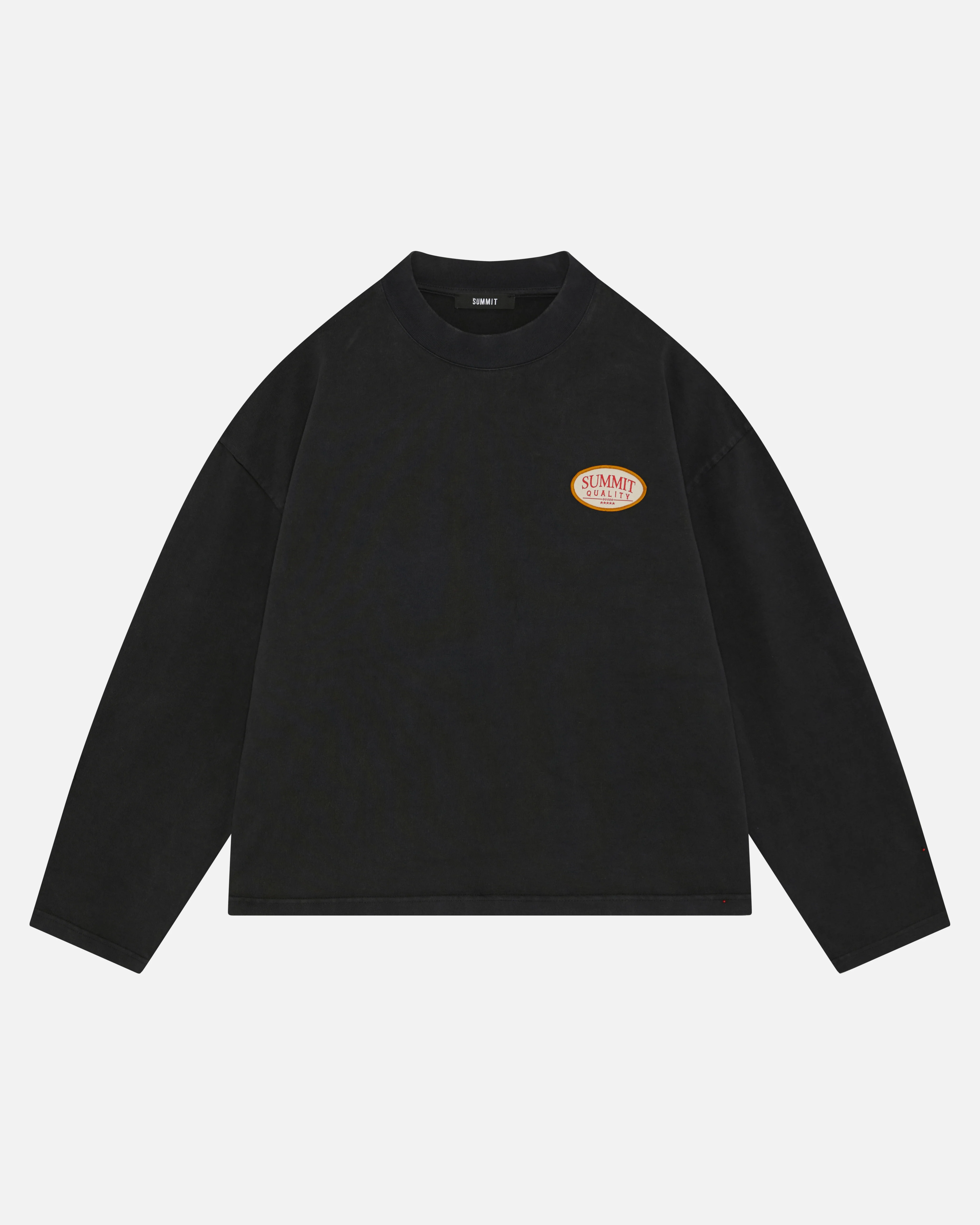 QUALITY GOODS LONG SLEEVE T-SHIRT - VINTAGE BLACK