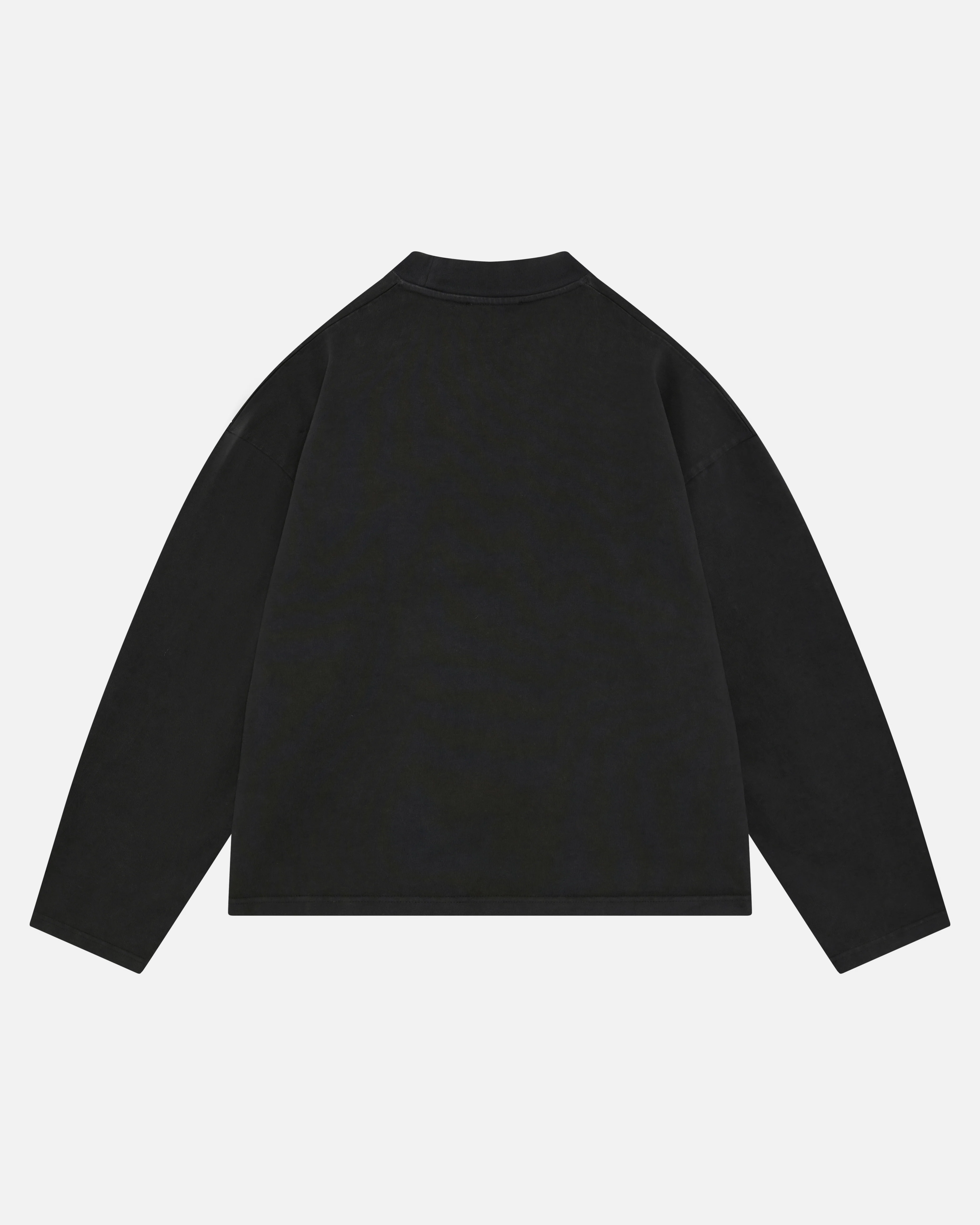 QUALITY GOODS LONG SLEEVE T-SHIRT - VINTAGE BLACK - Image 2