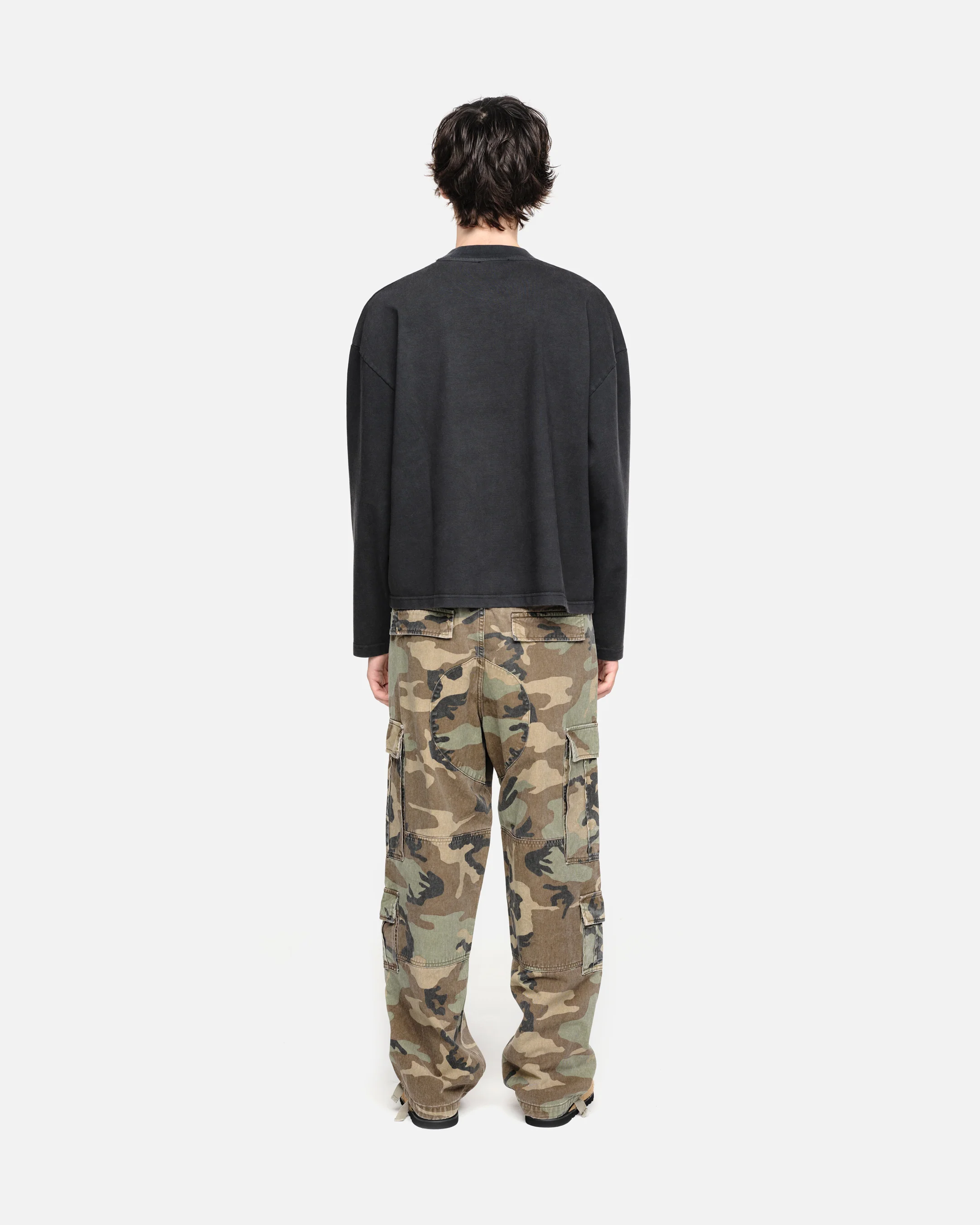 QUALITY GOODS LONG SLEEVE T-SHIRT - VINTAGE BLACK - Image 5