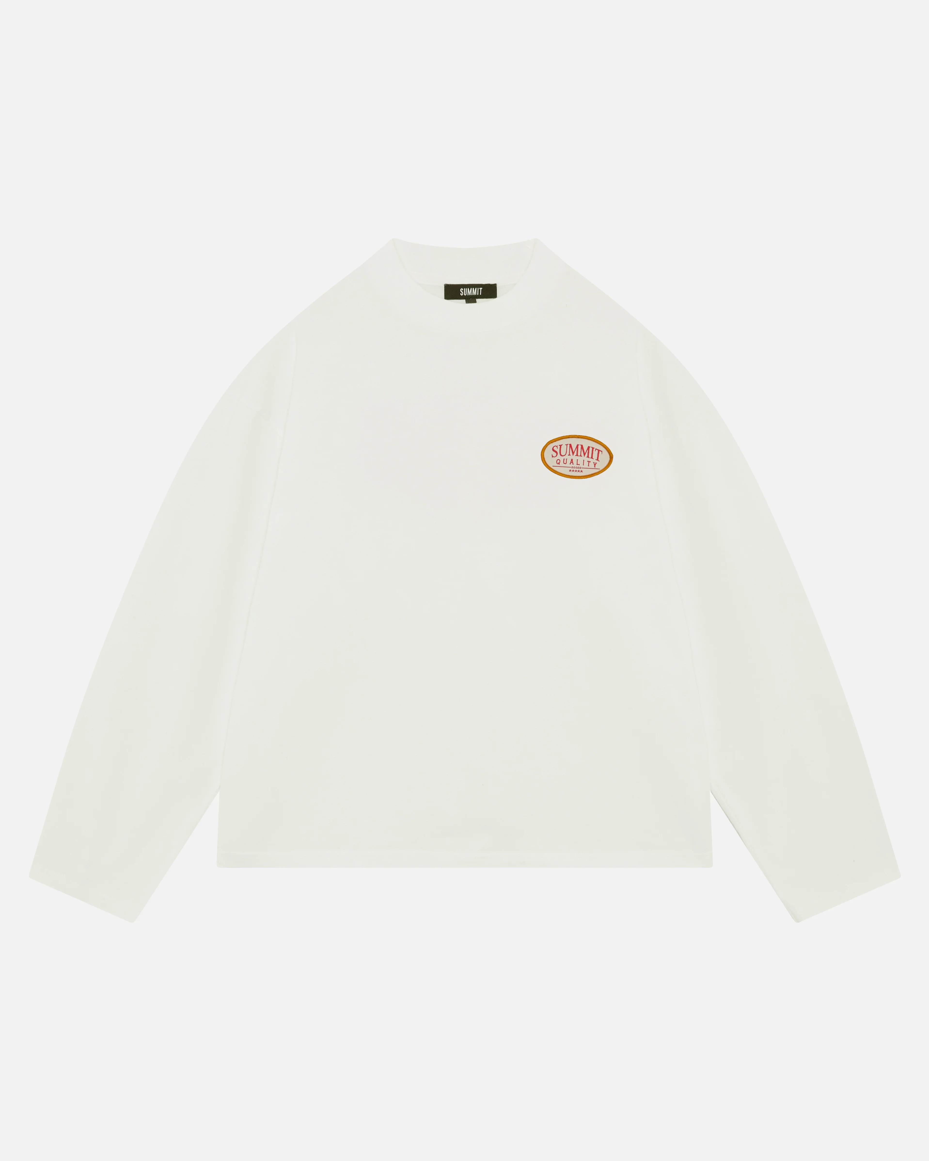 QUALITY GOODS LONG SLEEVE T-SHIRT - VINTAGE WHITE