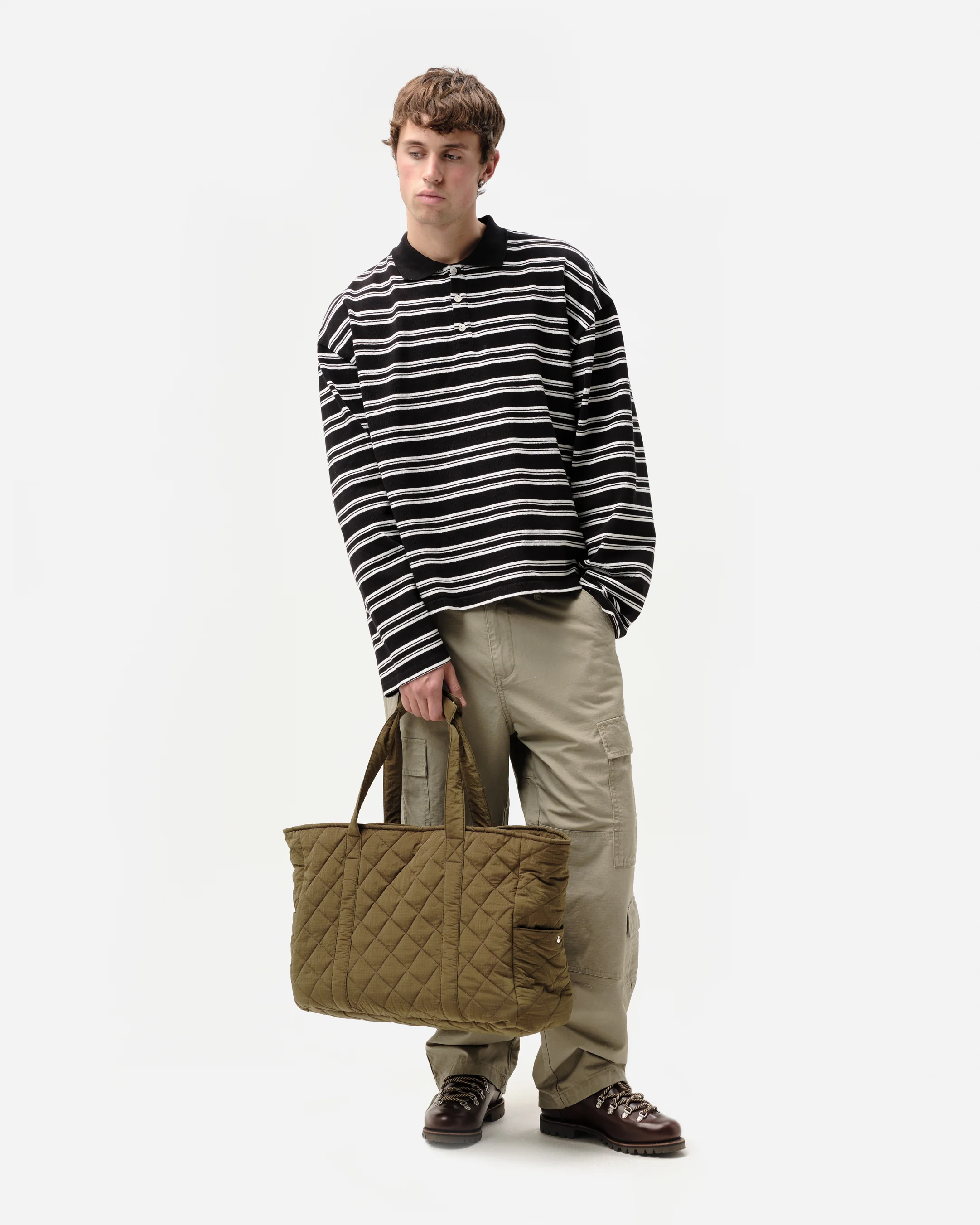 PIQUE POLO - BLACK STRIPE - Image 5