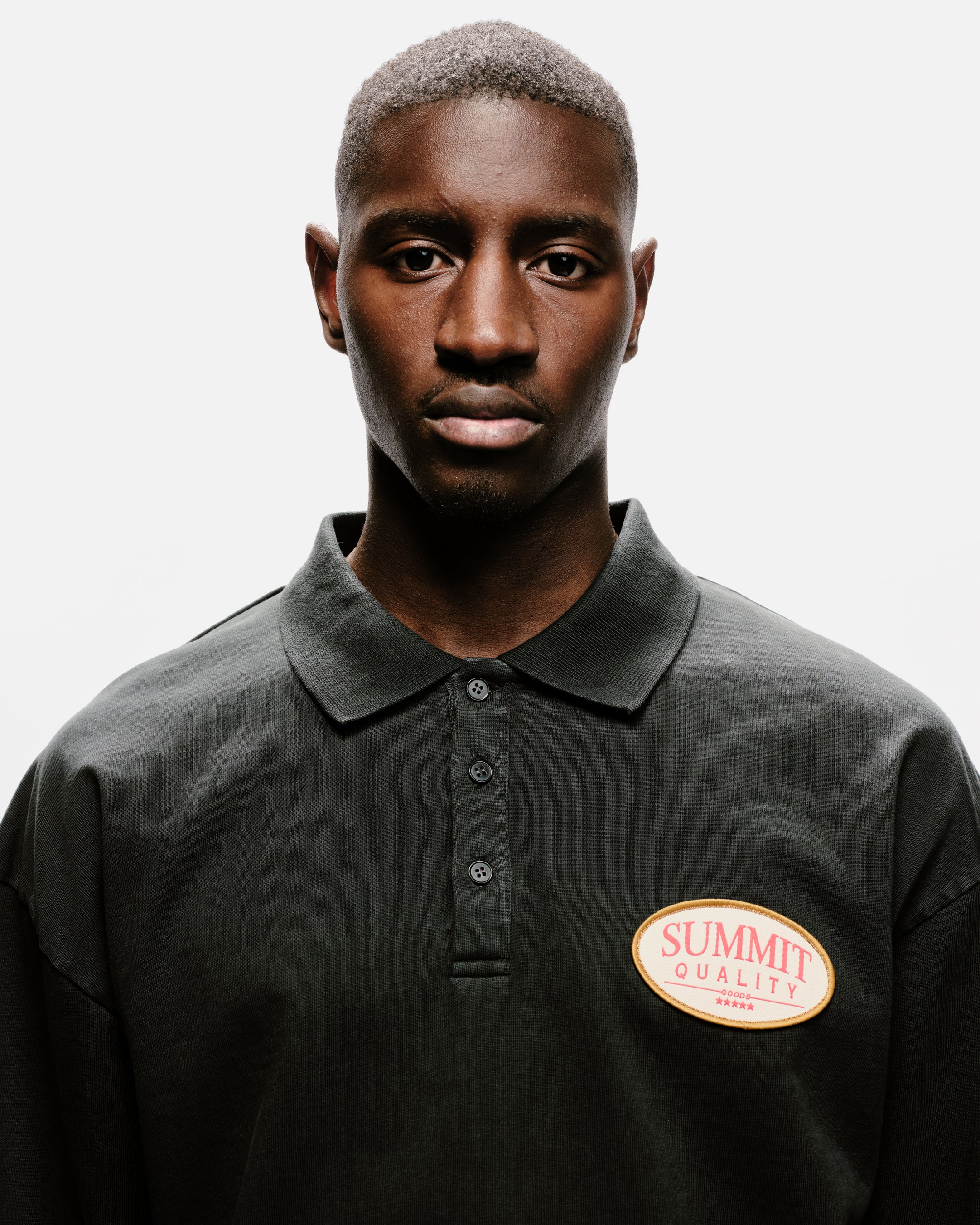 QUALITY GOODS POLO - VINTAGE BLACK - Image 7