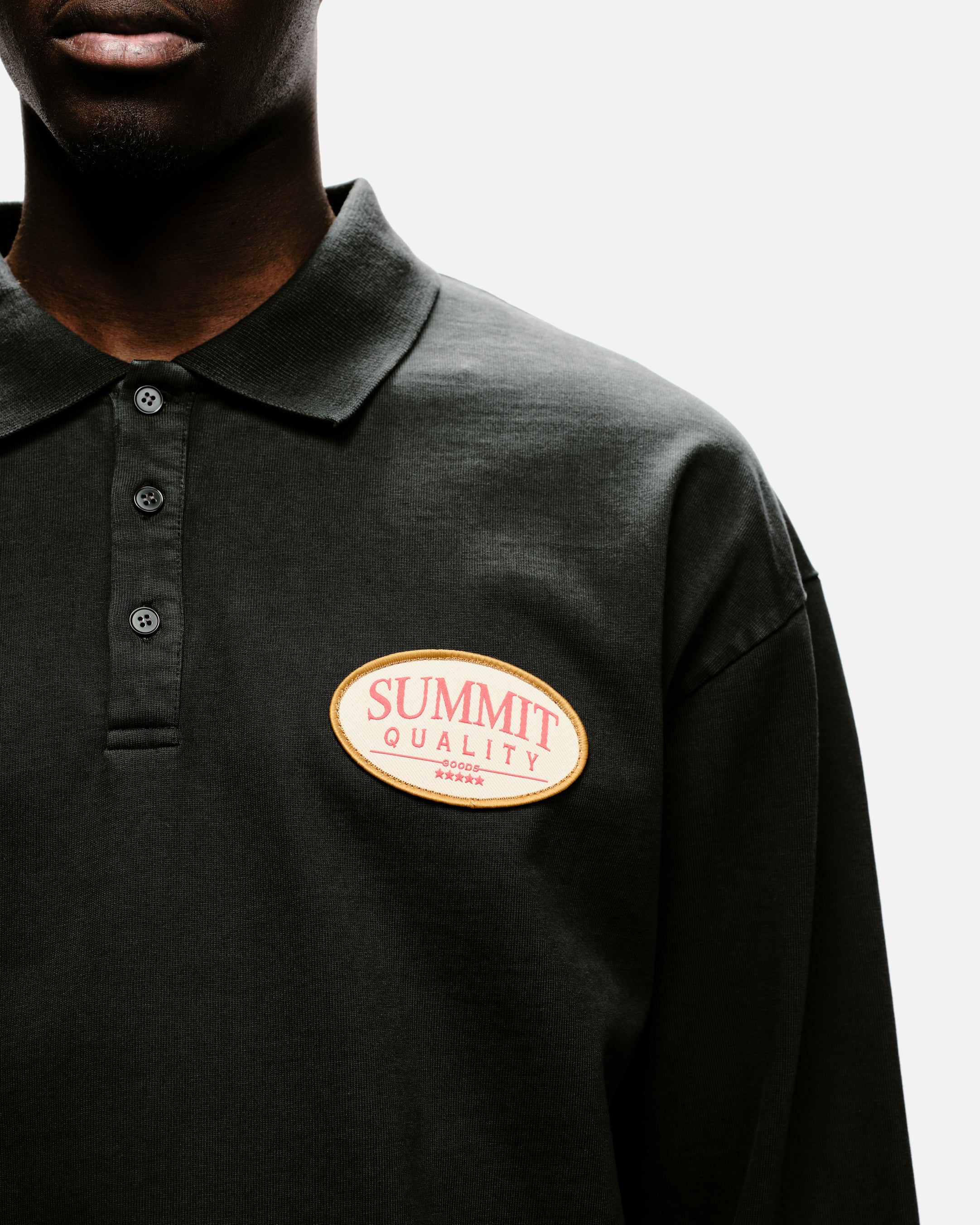 QUALITY GOODS POLO - VINTAGE BLACK - Image 8